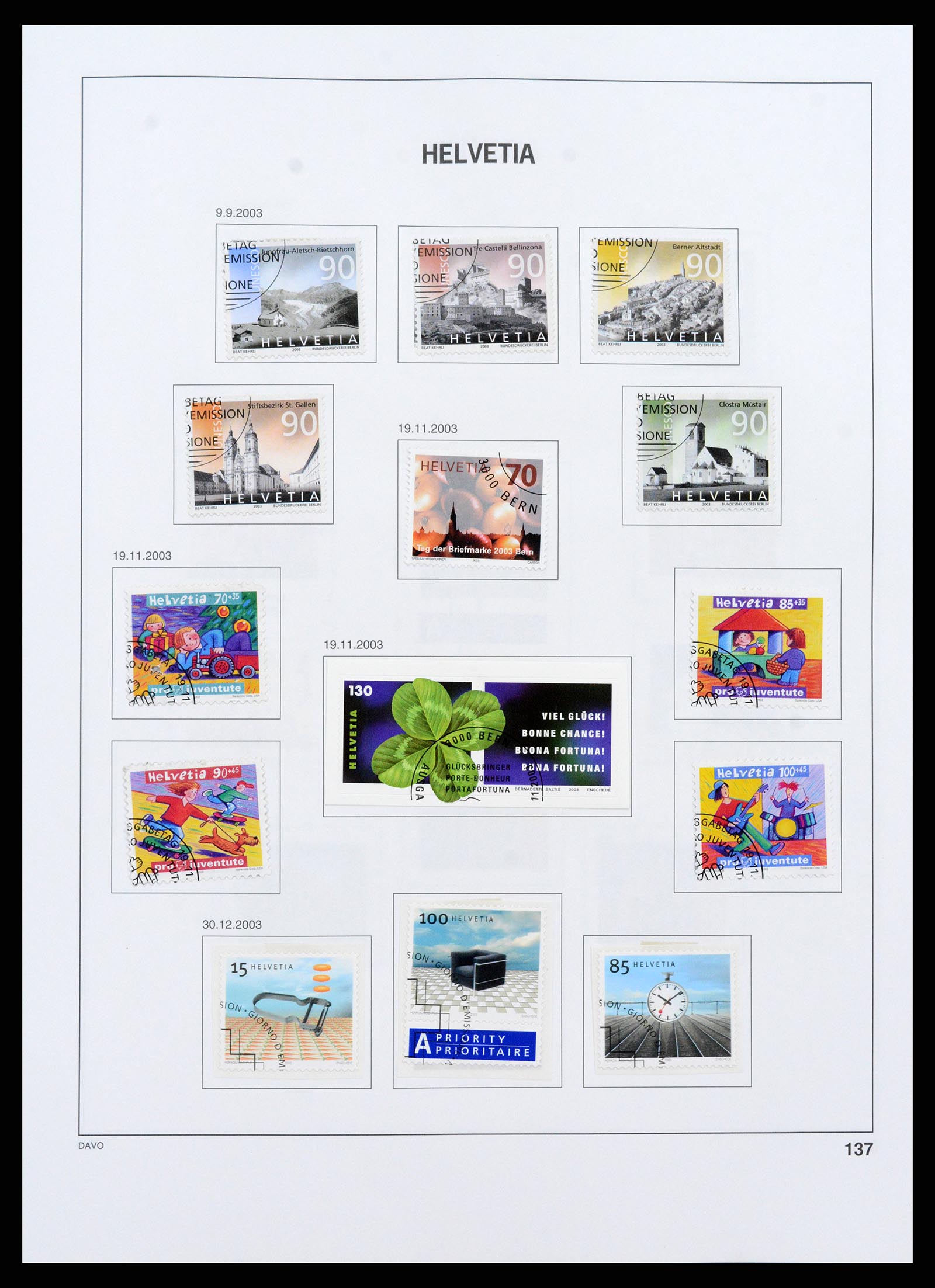 37361 137 - Stamp collection 37361 Switzerland 1850-2005.