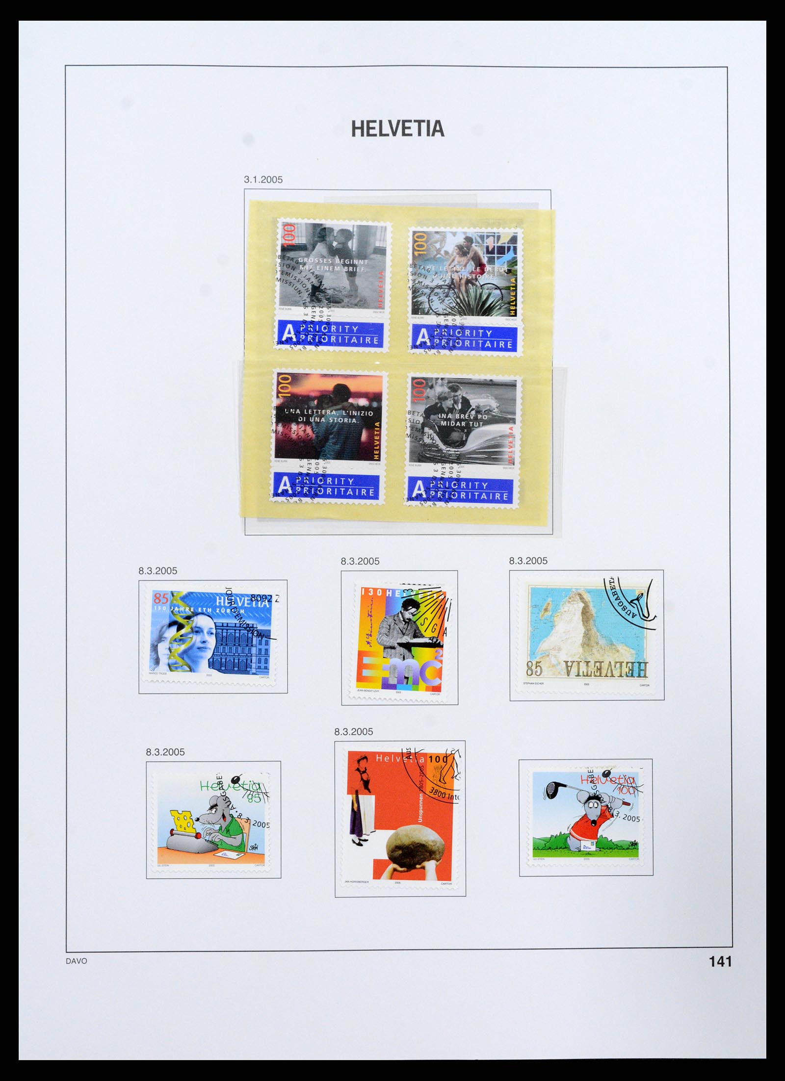 37361 141 - Stamp collection 37361 Switzerland 1850-2005.