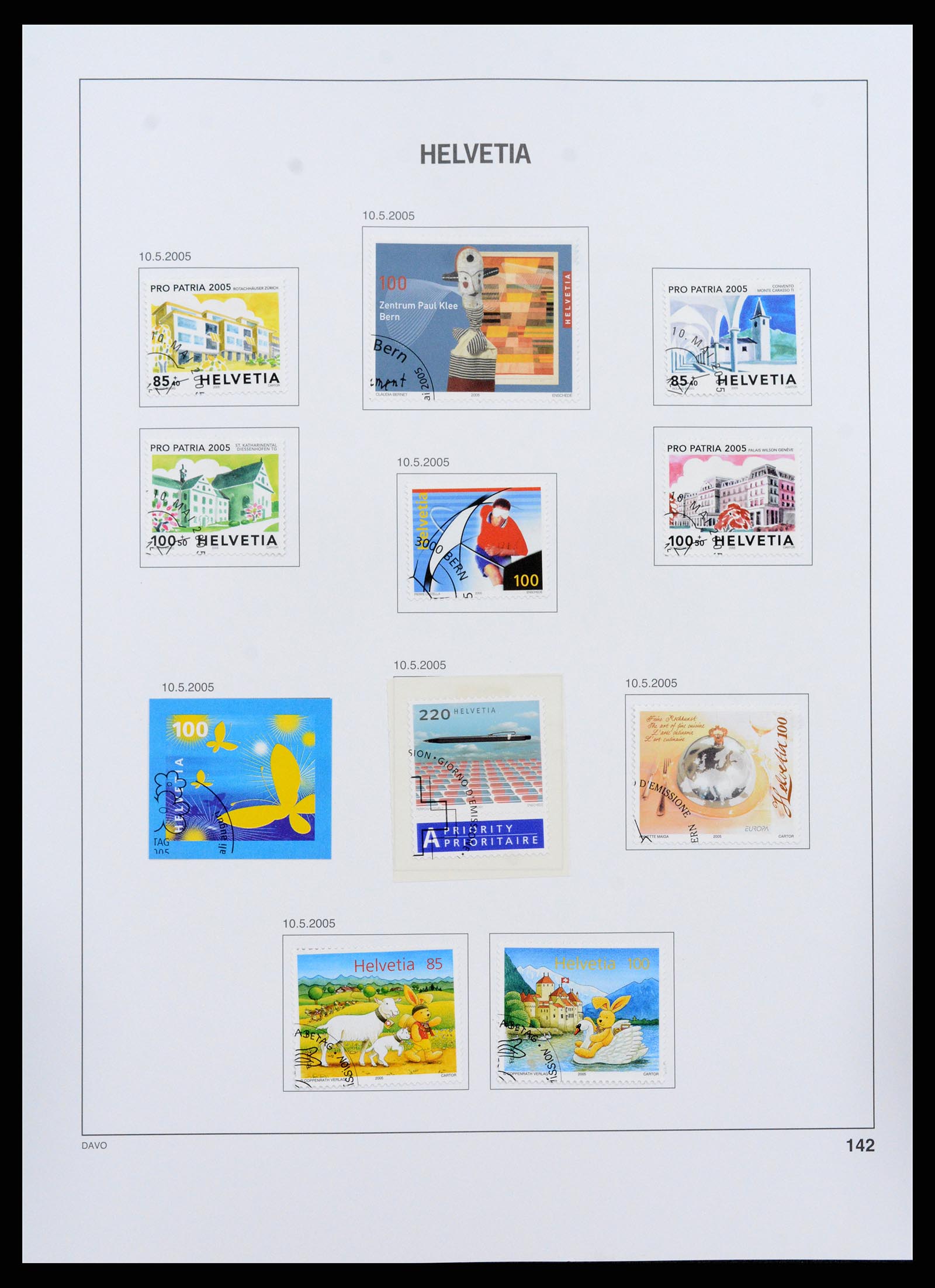 37361 142 - Stamp collection 37361 Switzerland 1850-2005.