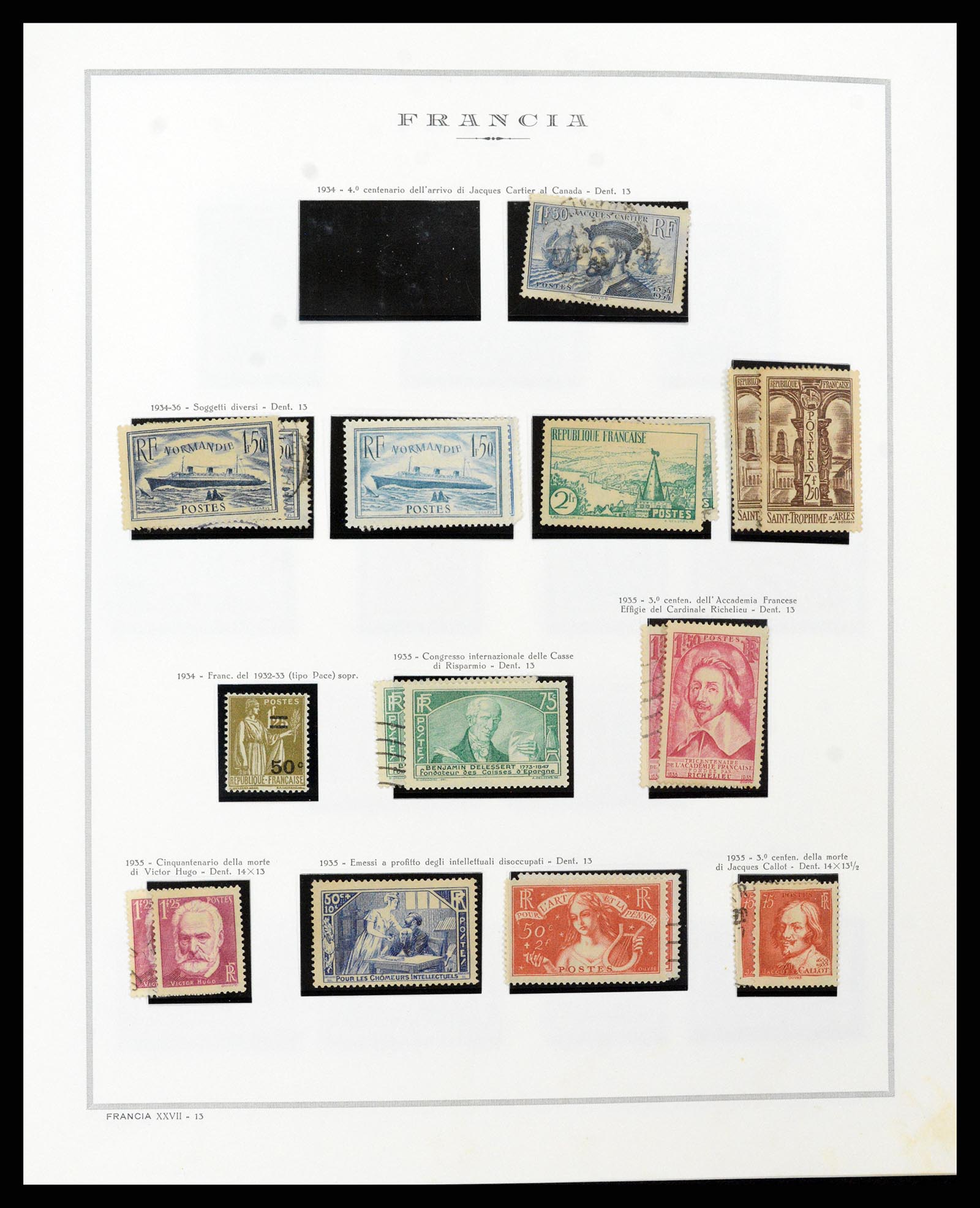 37362 019 - Stamp collection 37362 France 1849-1960.