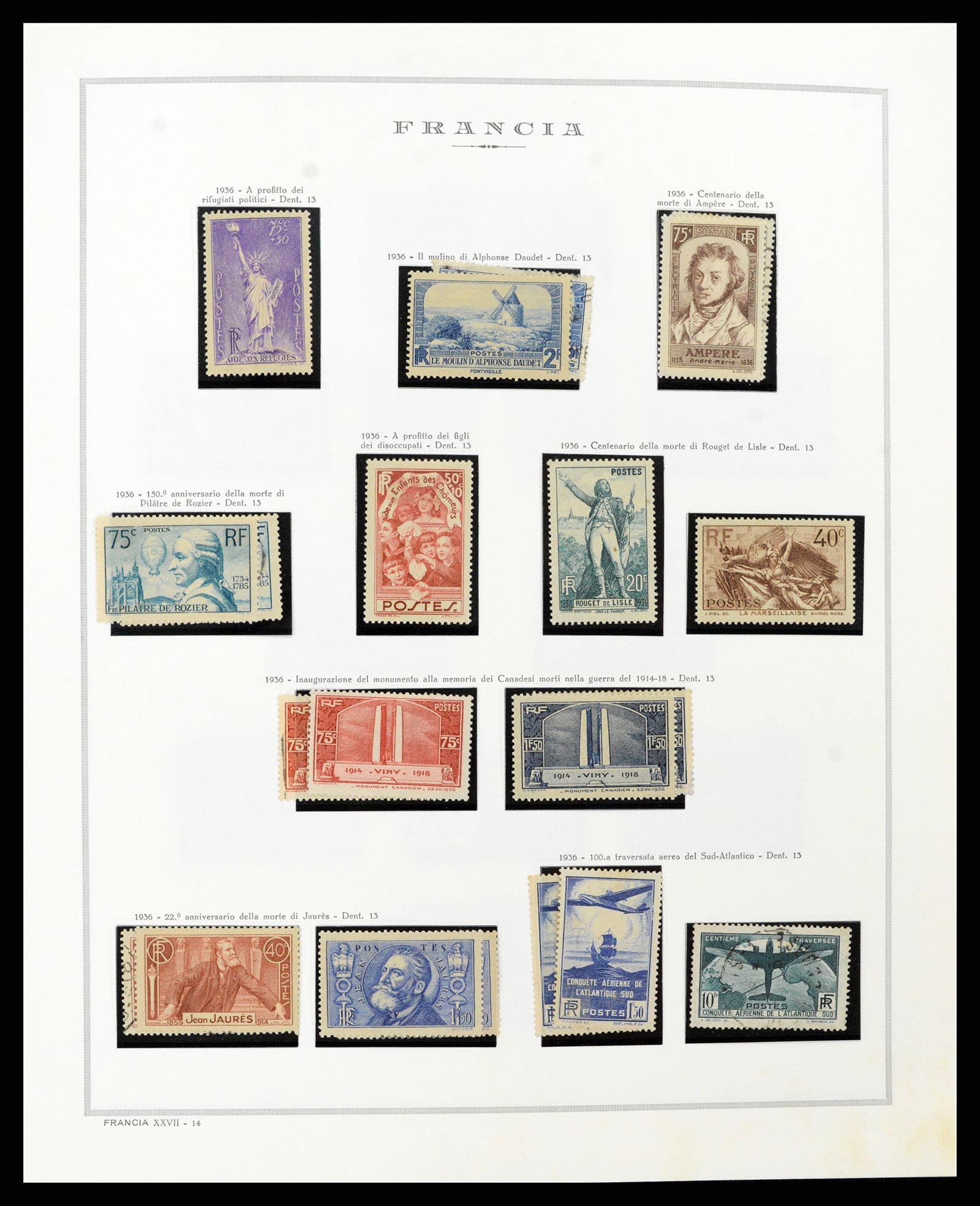 37362 020 - Stamp collection 37362 France 1849-1960.