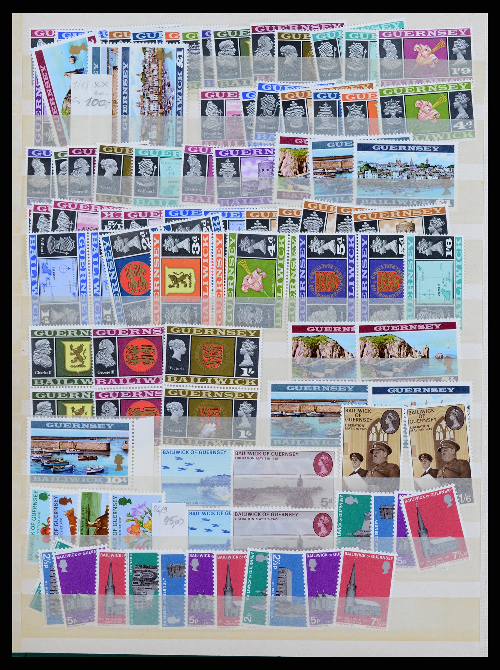 37364 002 - Stamp collection 37364 Channel Islands 1940-1980 and Great Britain 1880-