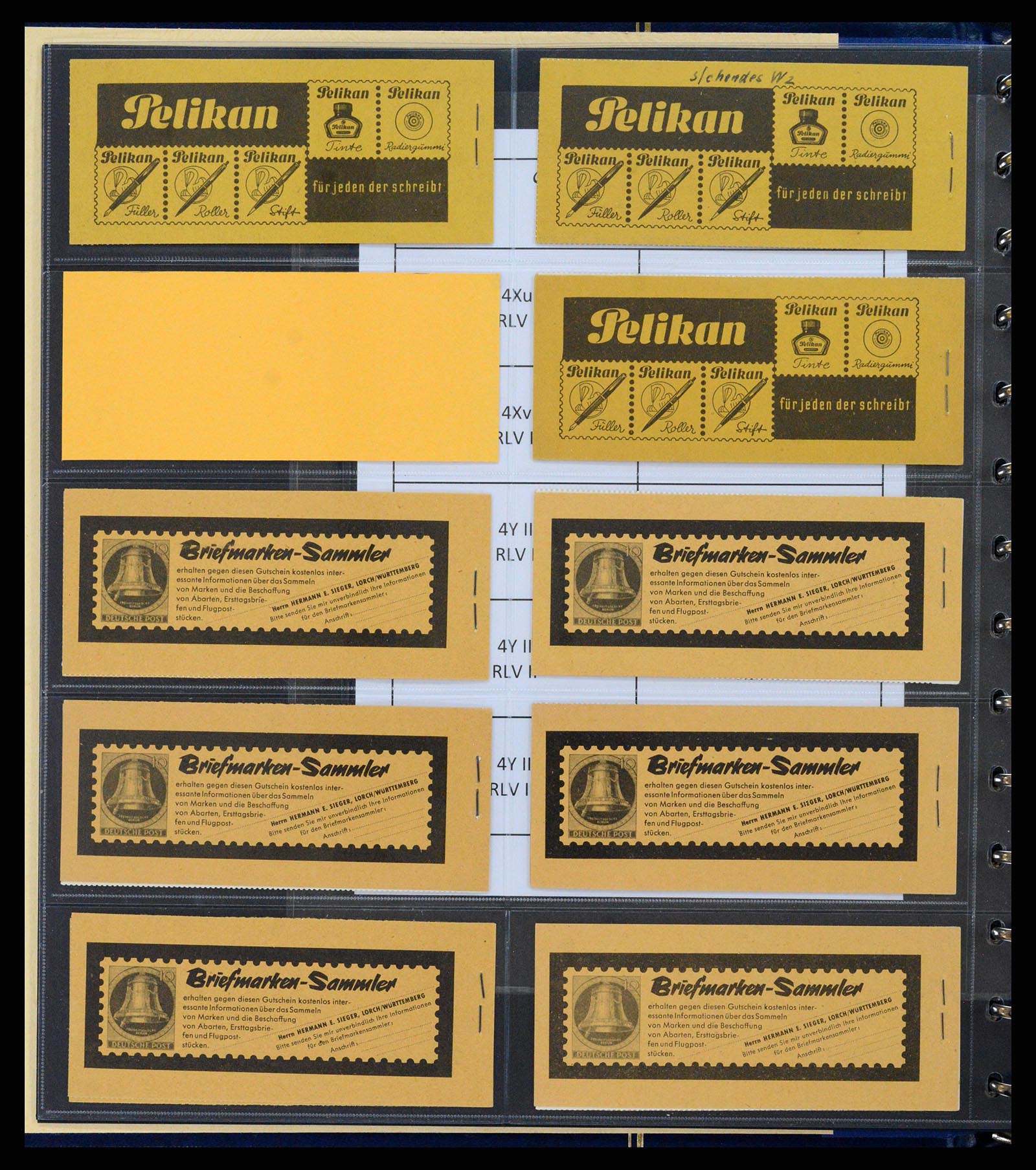 37365 006 - Postzegelverzameling 37365 Bundespost postzegelboekjes 1951-2001.