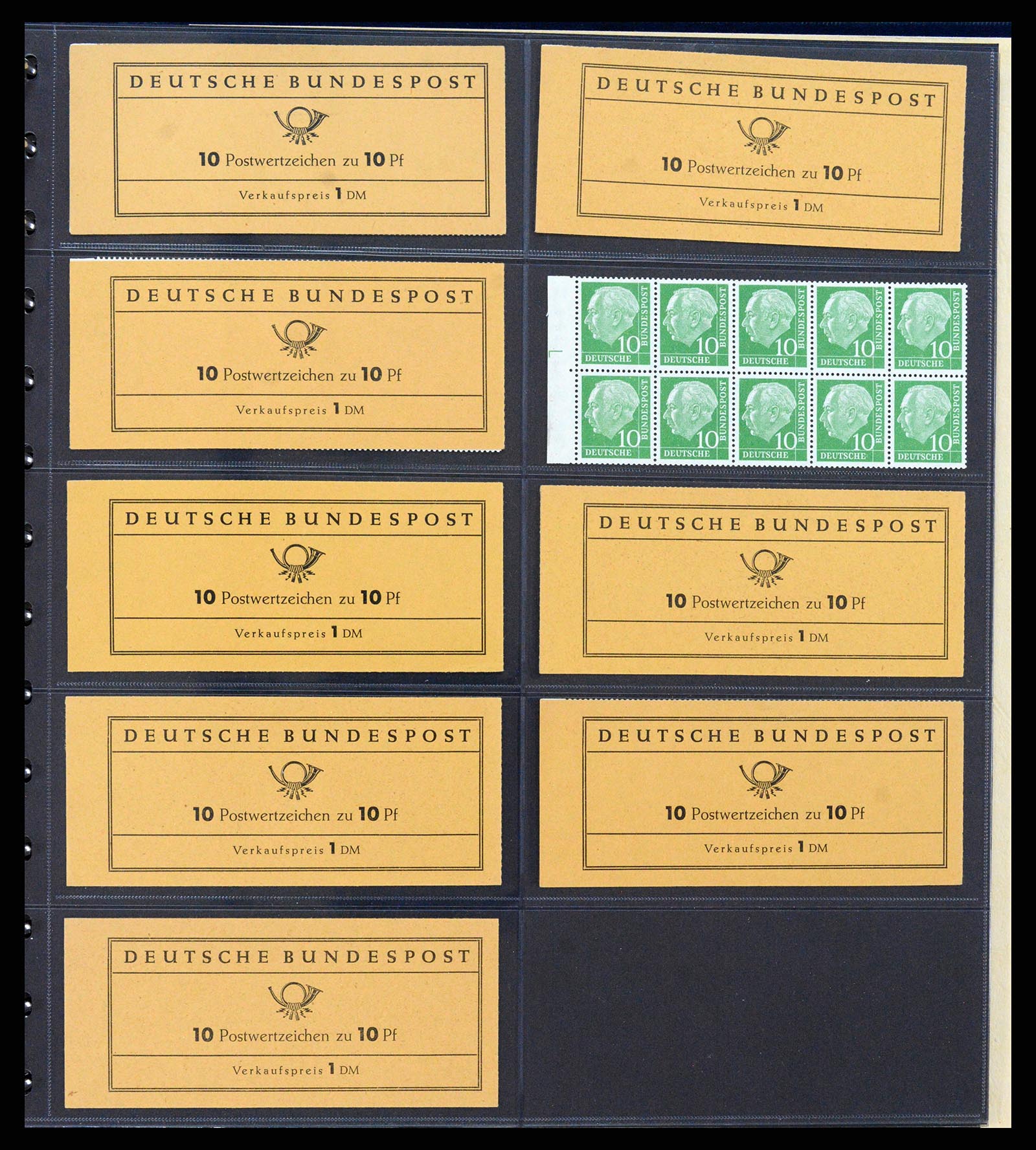 37365 008 - Postzegelverzameling 37365 Bundespost postzegelboekjes 1951-2001.