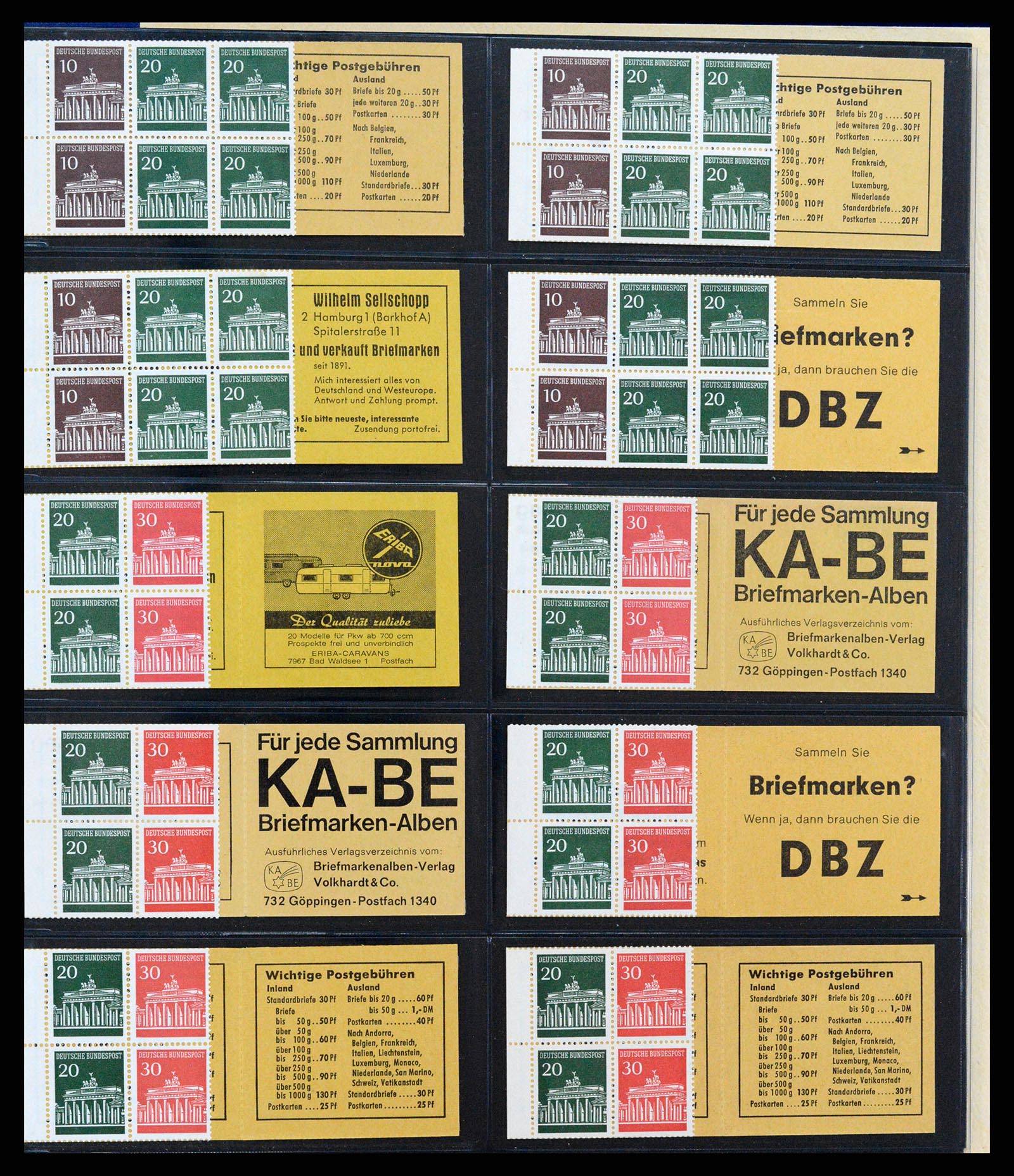 37365 014 - Stamp collection 37365 Bundespost stamp booklets 1951-2001.