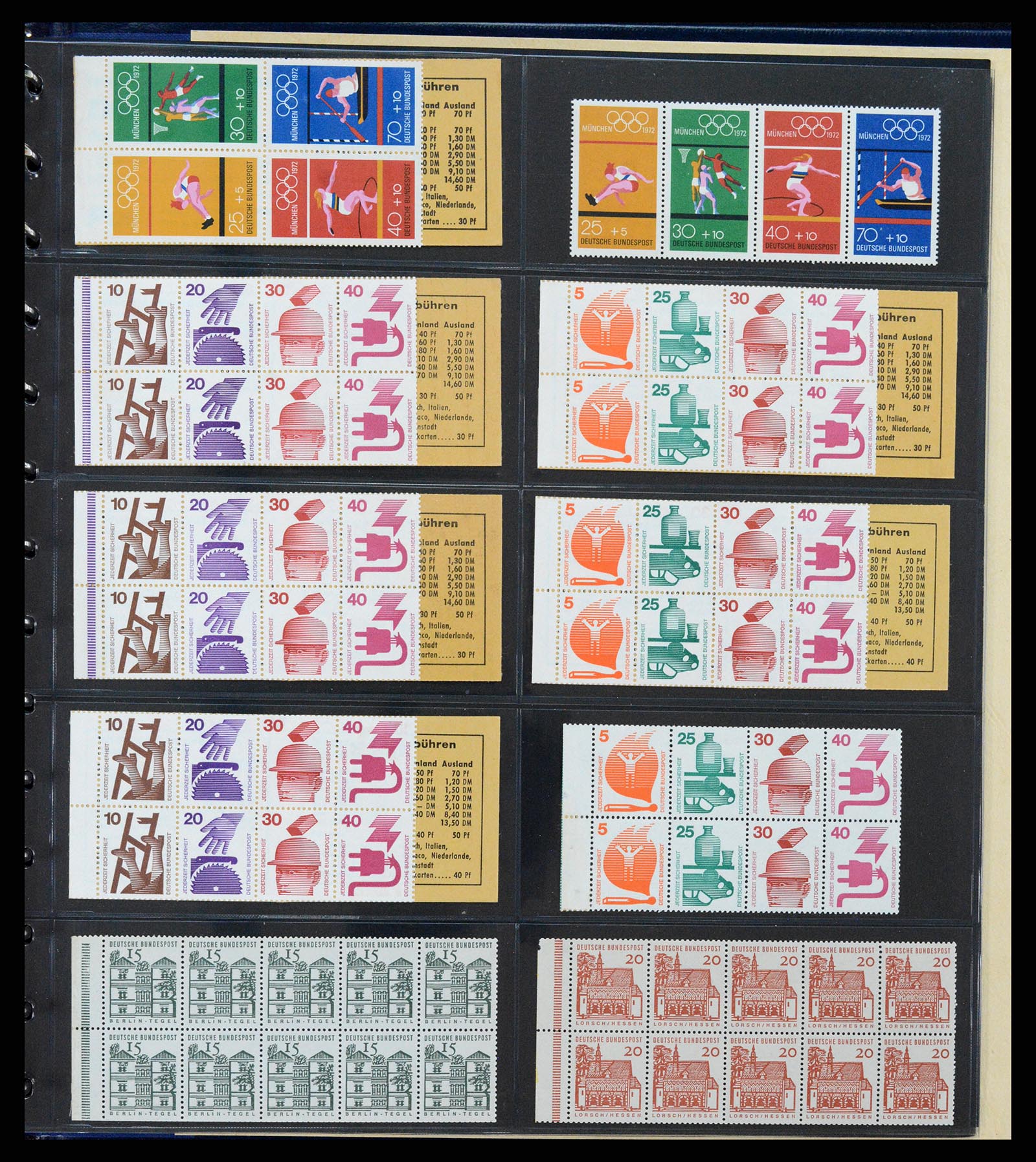 37365 020 - Postzegelverzameling 37365 Bundespost postzegelboekjes 1951-2001.