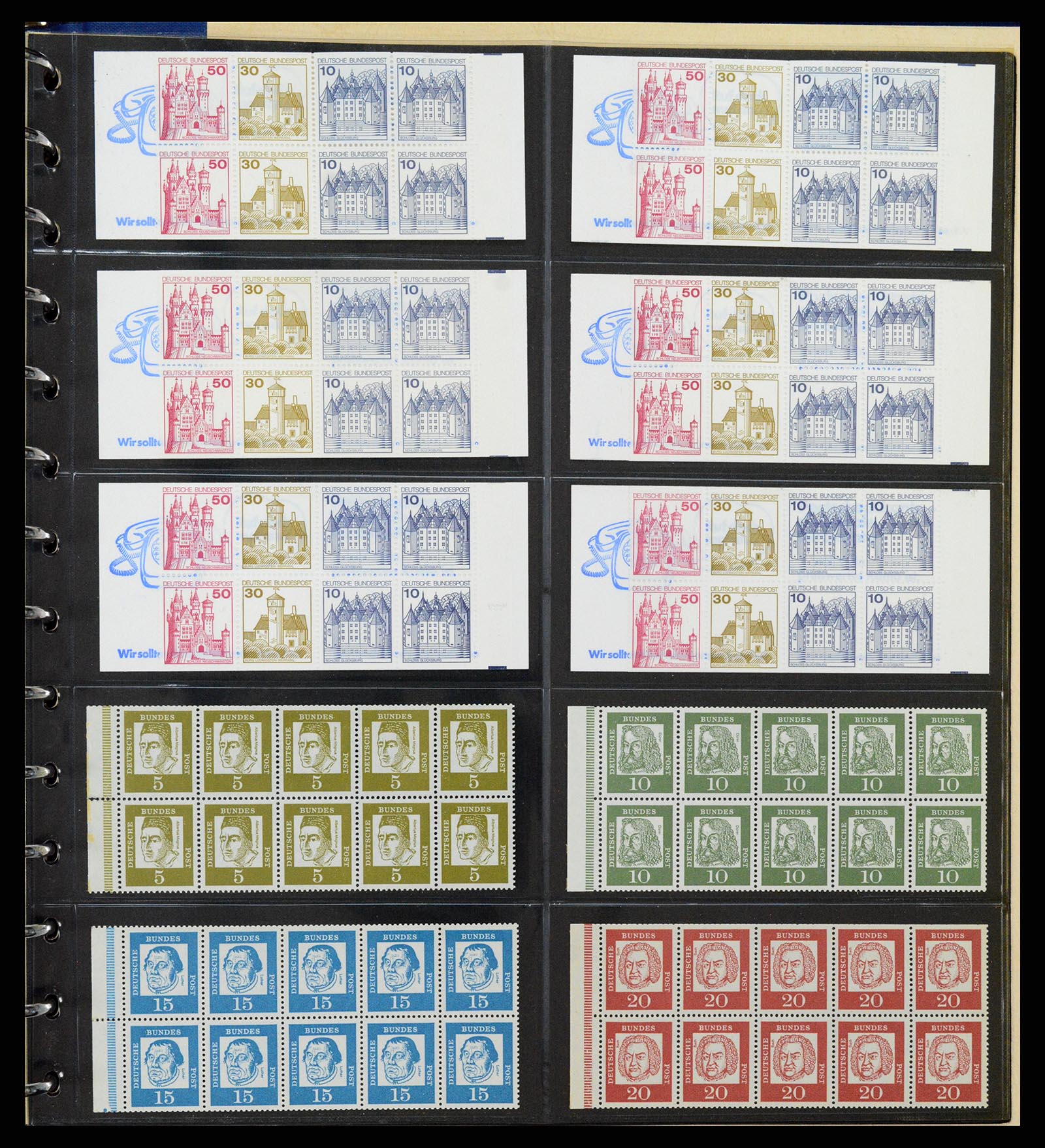 37365 026 - Stamp collection 37365 Bundespost stamp booklets 1951-2001.