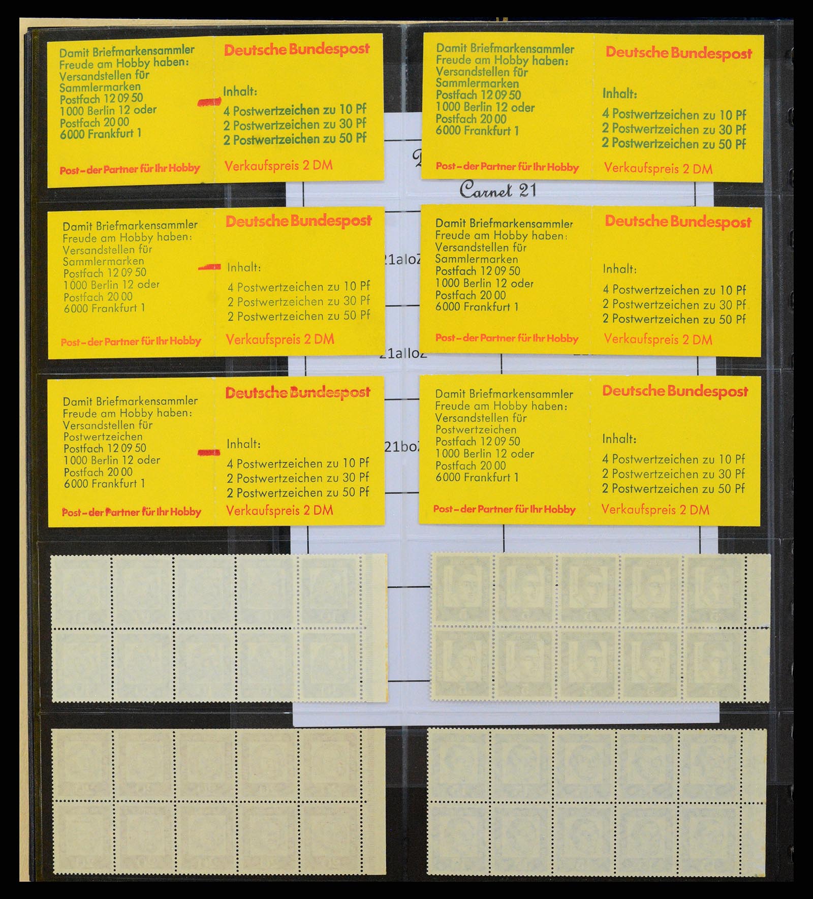37365 027 - Stamp collection 37365 Bundespost stamp booklets 1951-2001.