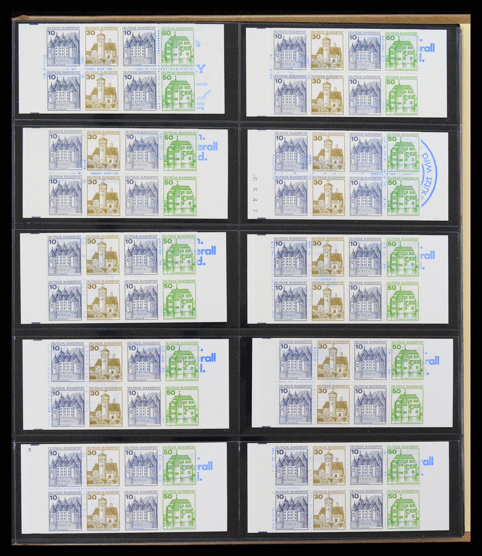 37365 038 - Stamp collection 37365 Bundespost stamp booklets 1951-2001.