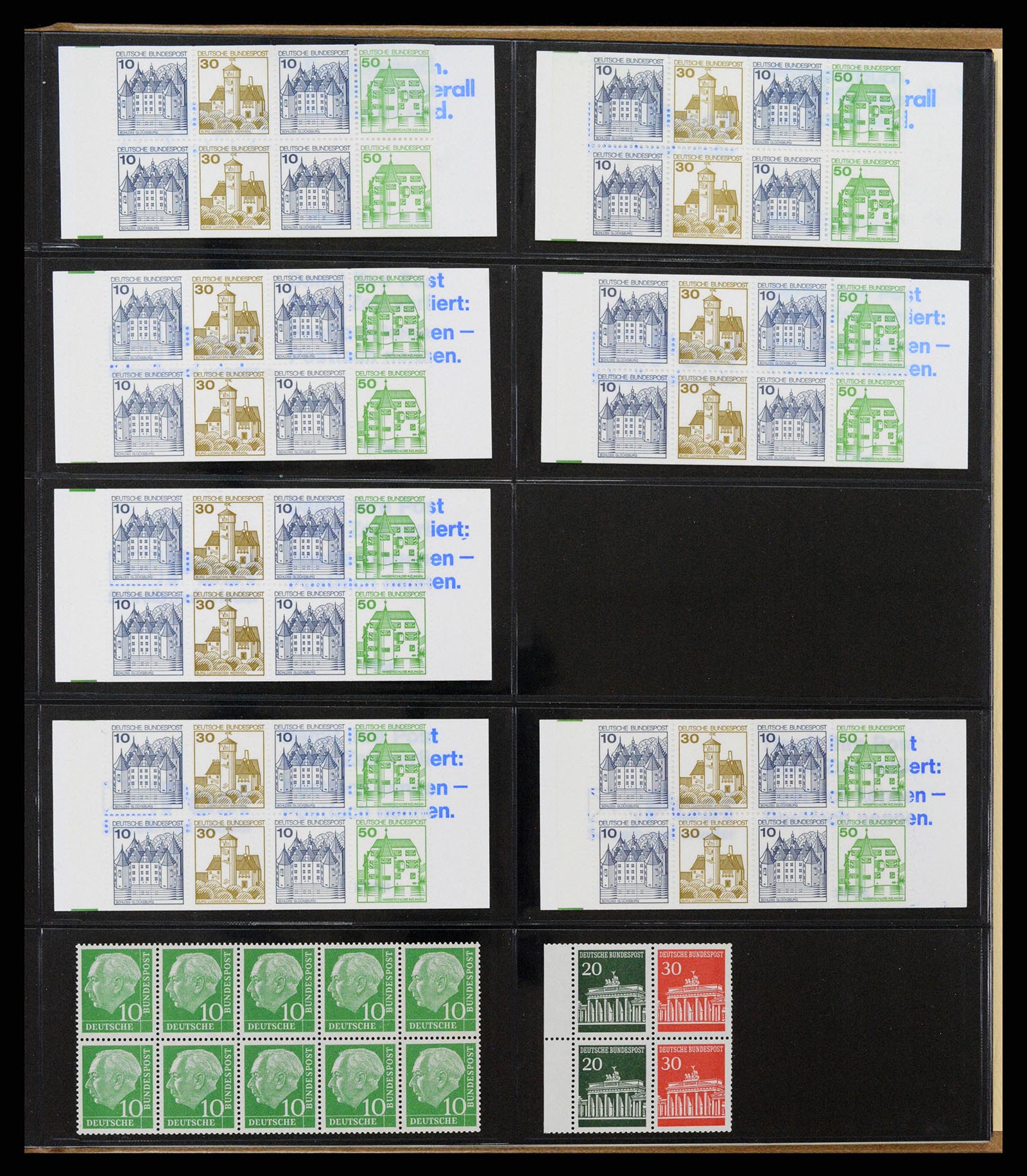 37365 041 - Stamp collection 37365 Bundespost stamp booklets 1951-2001.