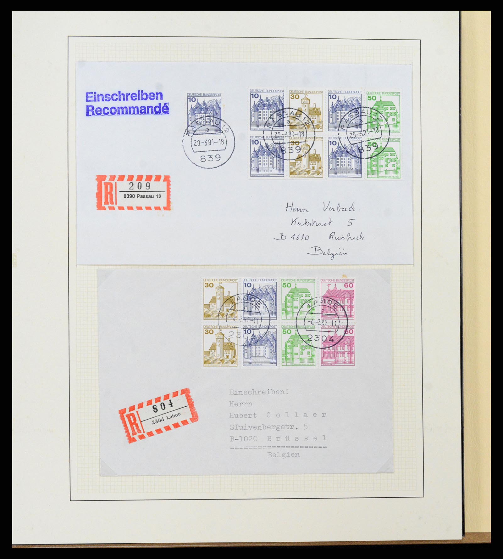 37365 043 - Stamp collection 37365 Bundespost stamp booklets 1951-2001.