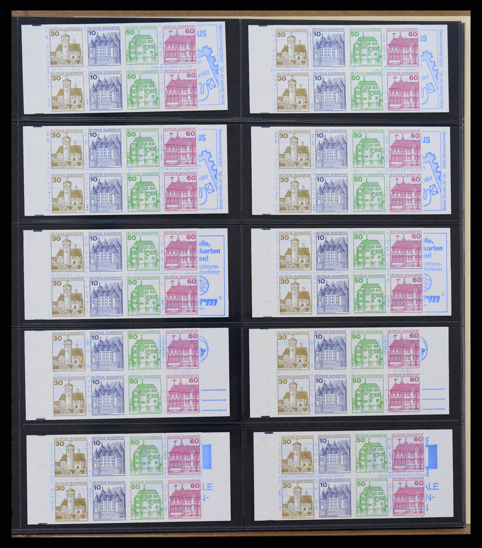 37365 047 - Stamp collection 37365 Bundespost stamp booklets 1951-2001.