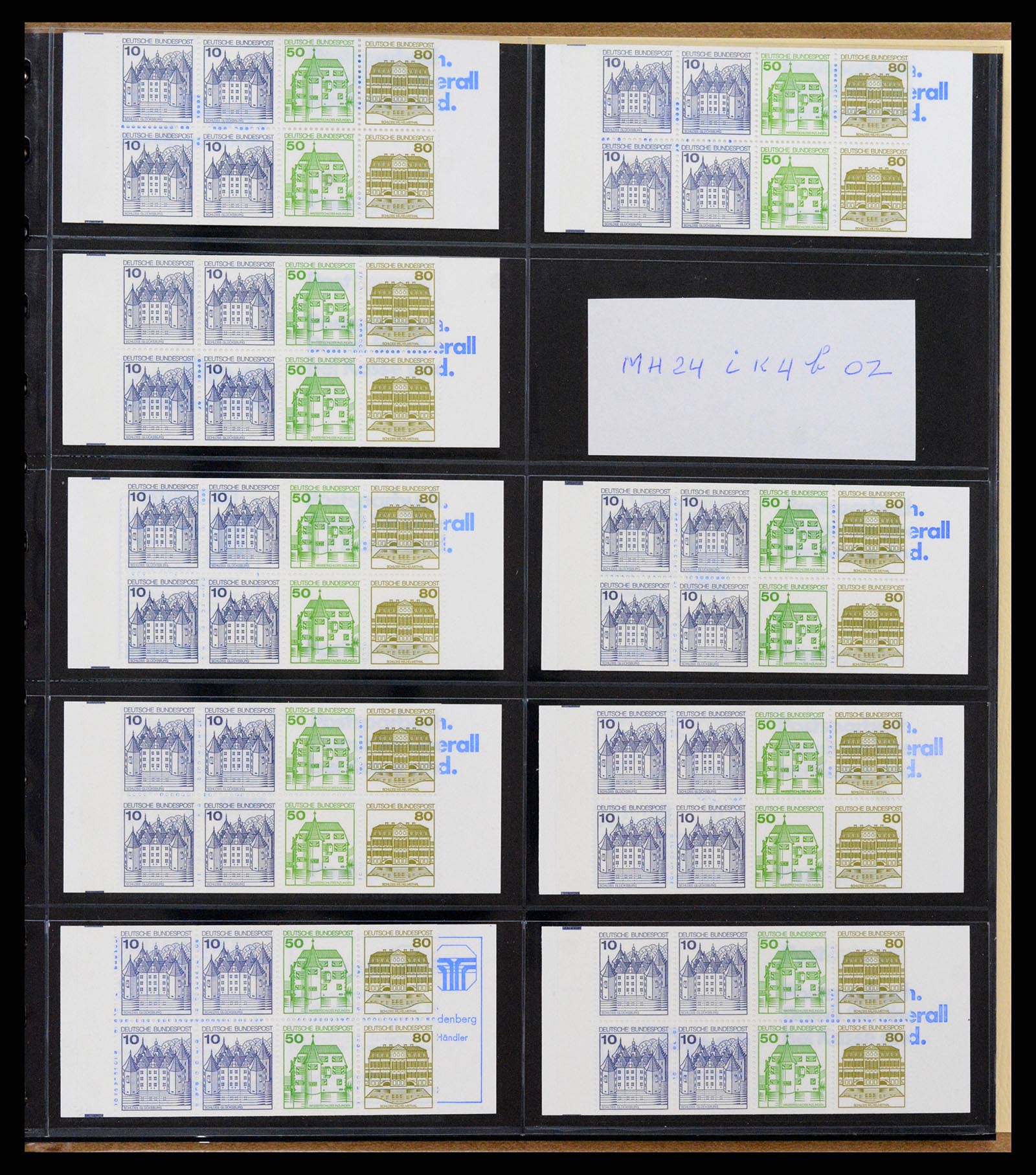 37365 053 - Stamp collection 37365 Bundespost stamp booklets 1951-2001.