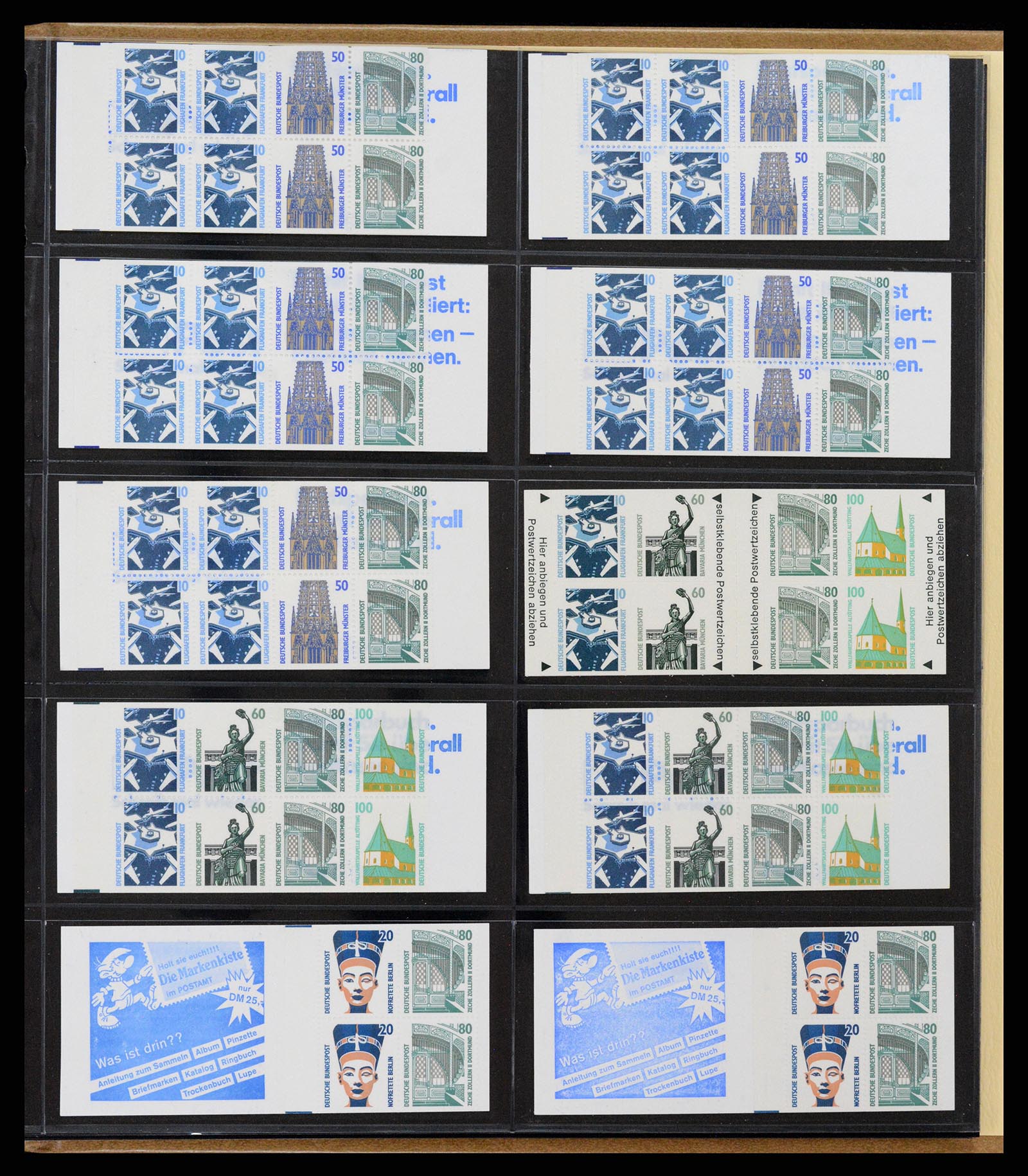 37365 056 - Stamp collection 37365 Bundespost stamp booklets 1951-2001.