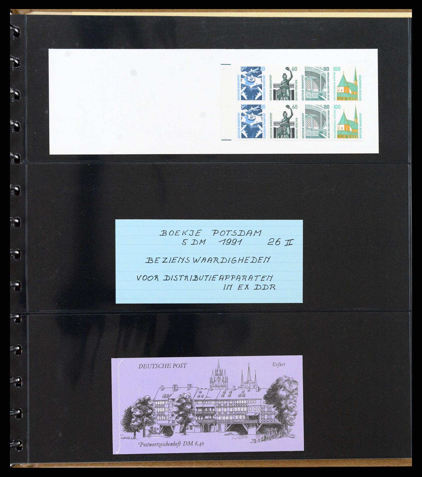 37365 058 - Stamp collection 37365 Bundespost stamp booklets 1951-2001.