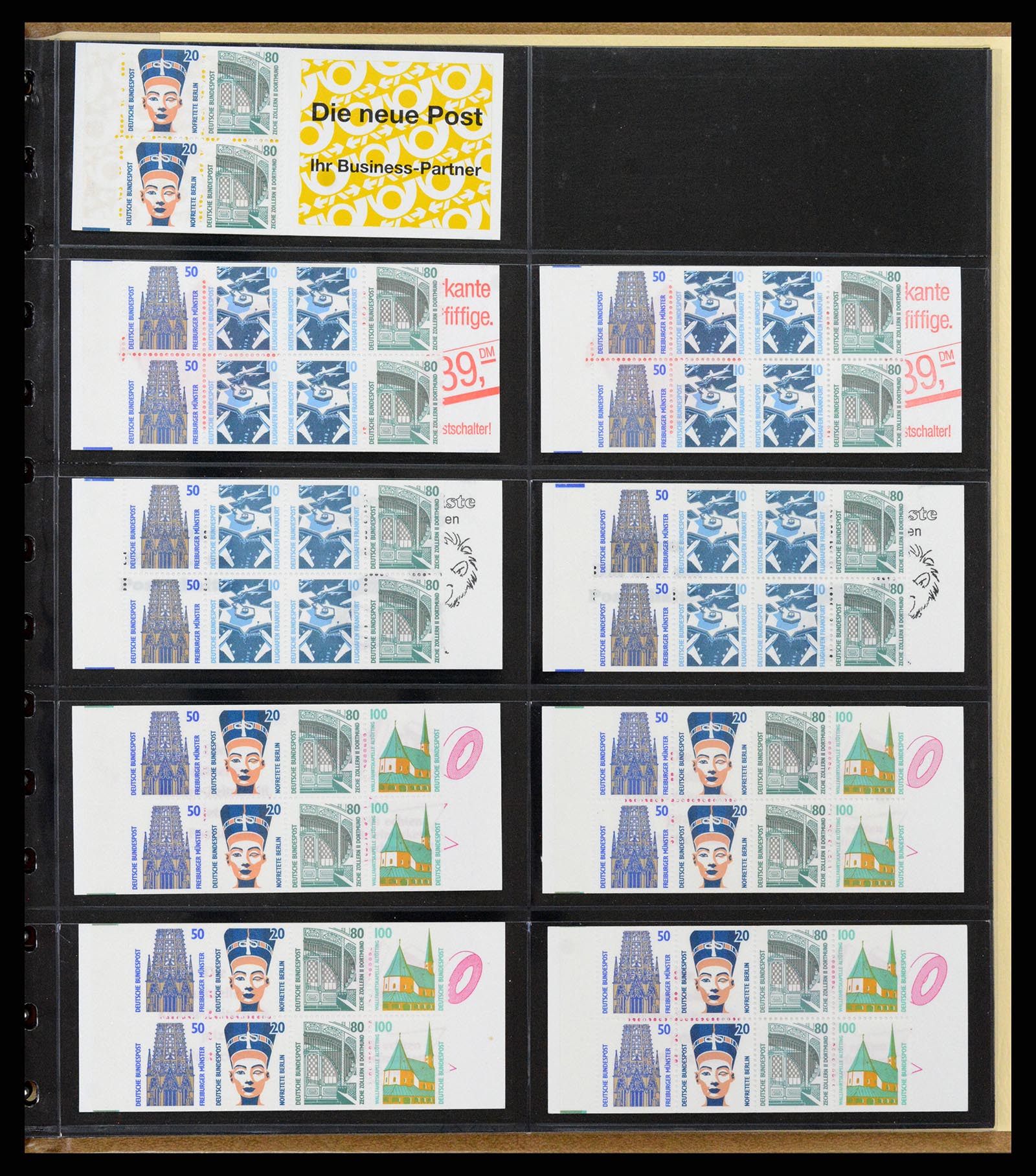 37365 062 - Stamp collection 37365 Bundespost stamp booklets 1951-2001.