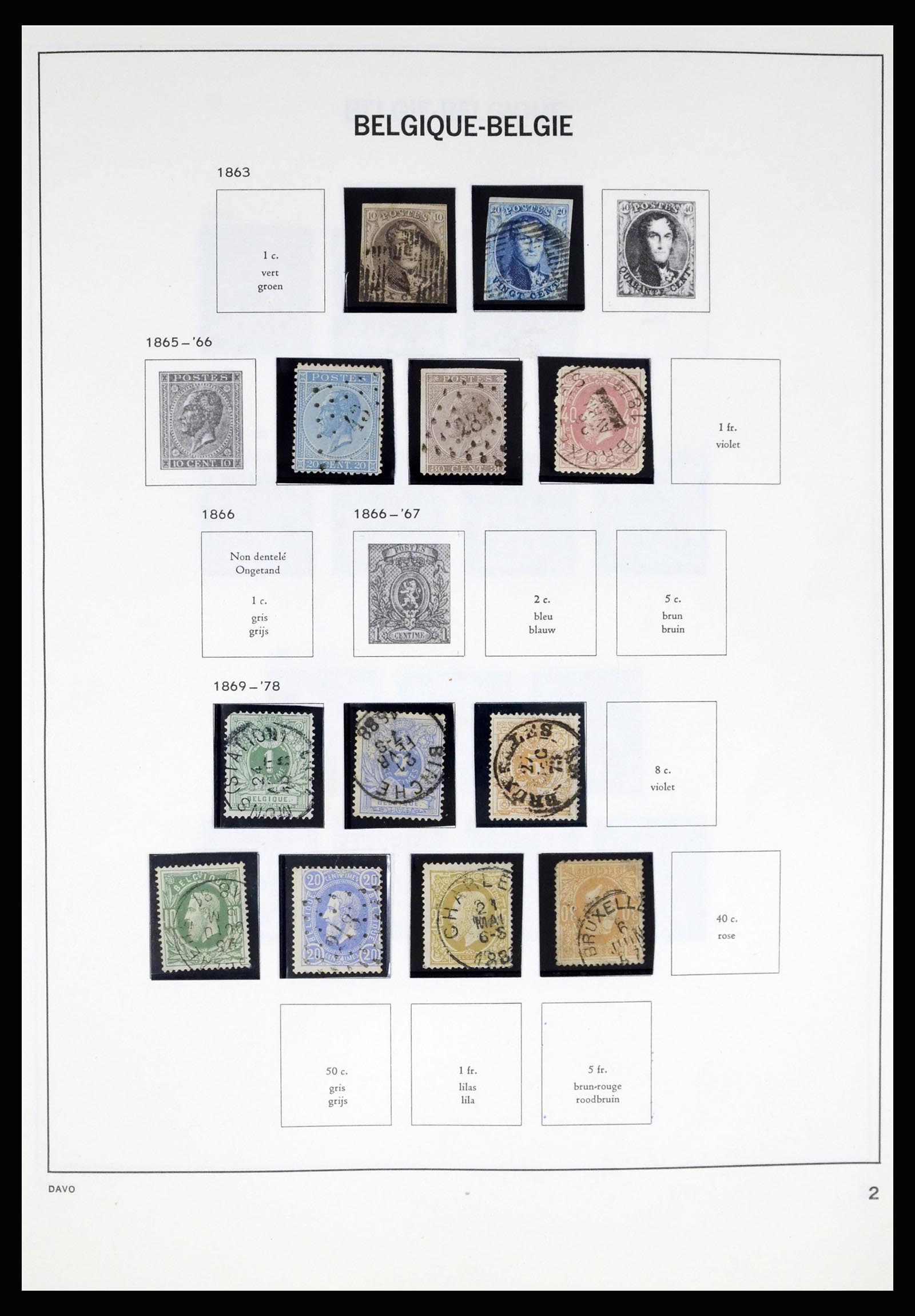 37367 002 - Postzegelverzameling 37367 België 1849-2003.