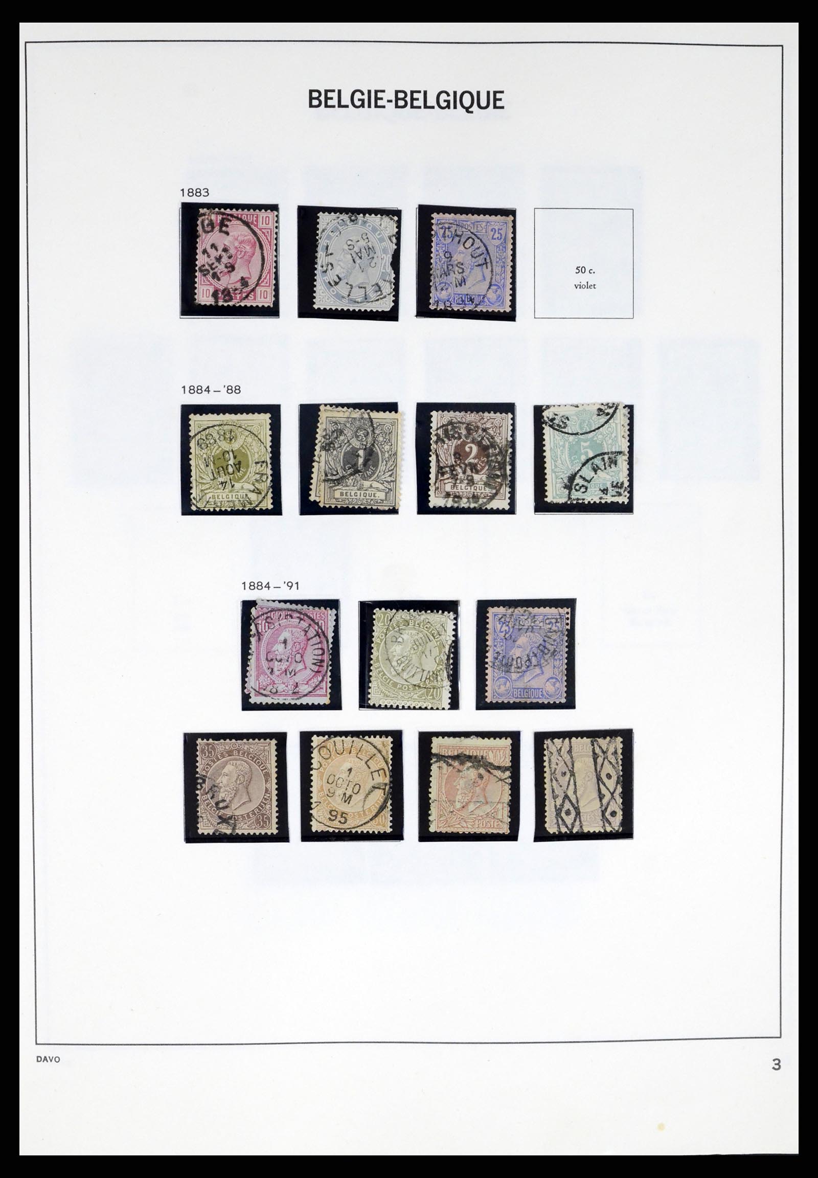 37367 003 - Postzegelverzameling 37367 België 1849-2003.
