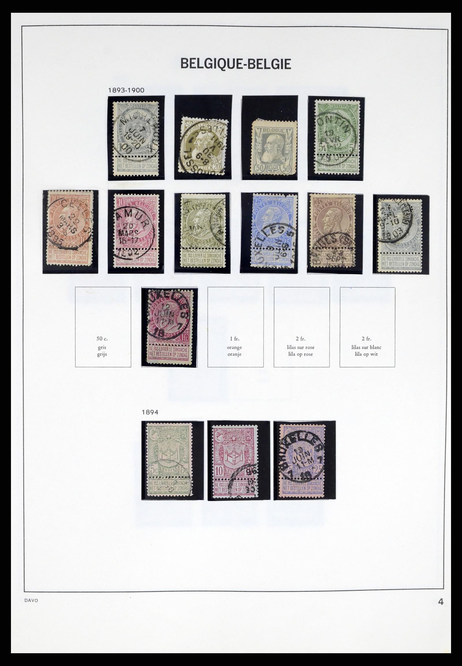 37367 005 - Postzegelverzameling 37367 België 1849-2003.