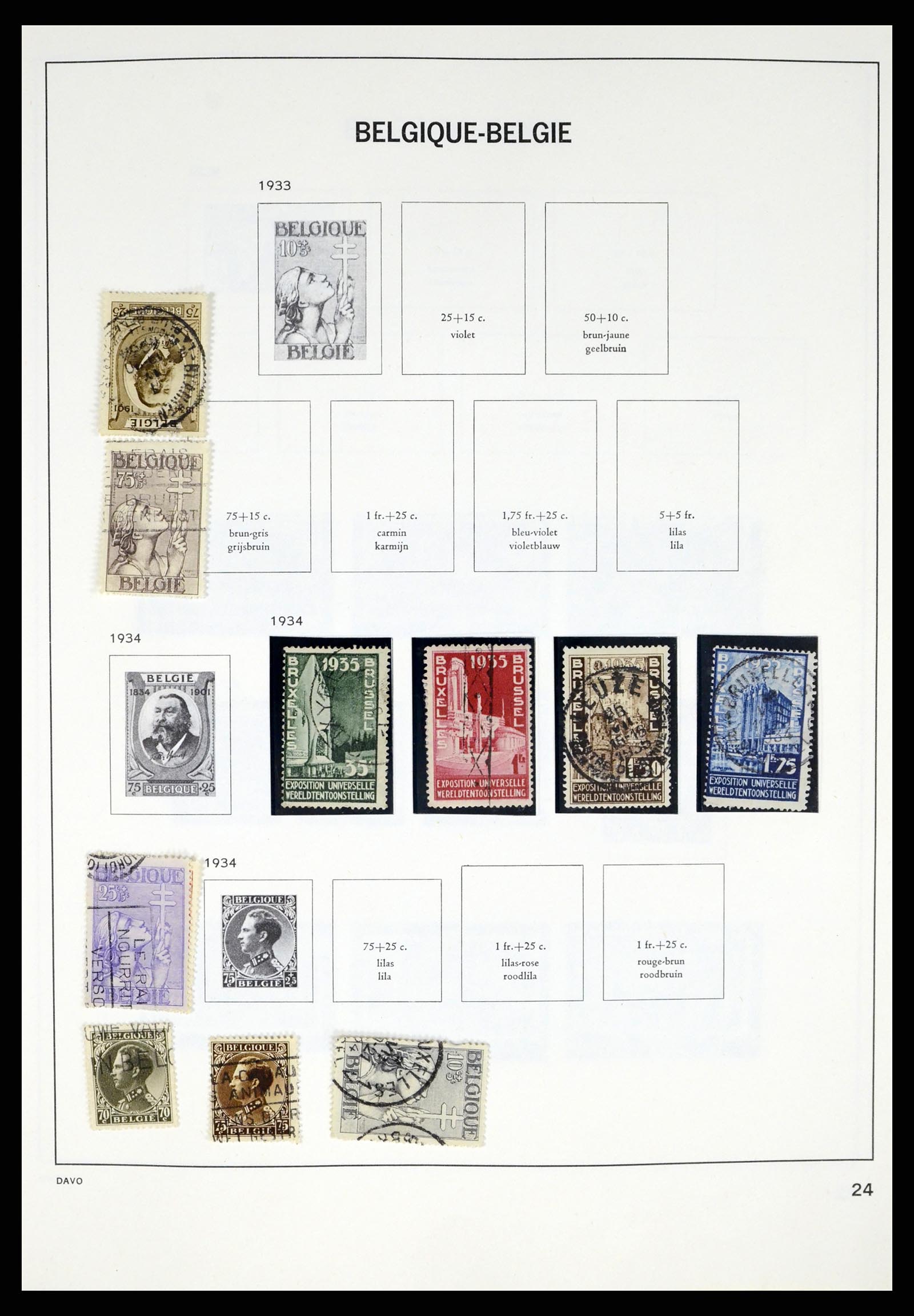 37367 022 - Postzegelverzameling 37367 België 1849-2003.