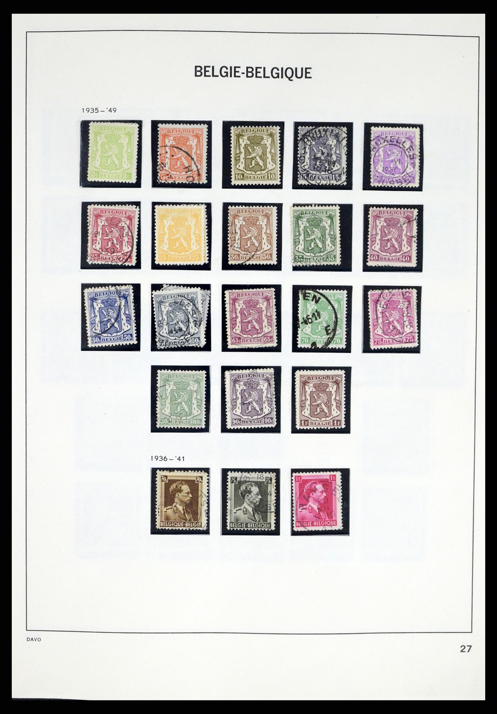 37367 025 - Postzegelverzameling 37367 België 1849-2003.