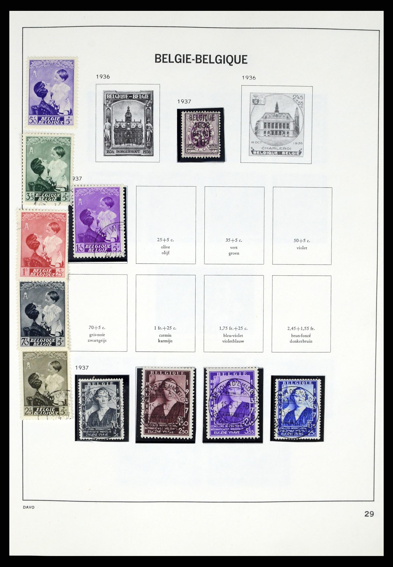 37367 027 - Stamp collection 37367 Belgium 1849-2003.