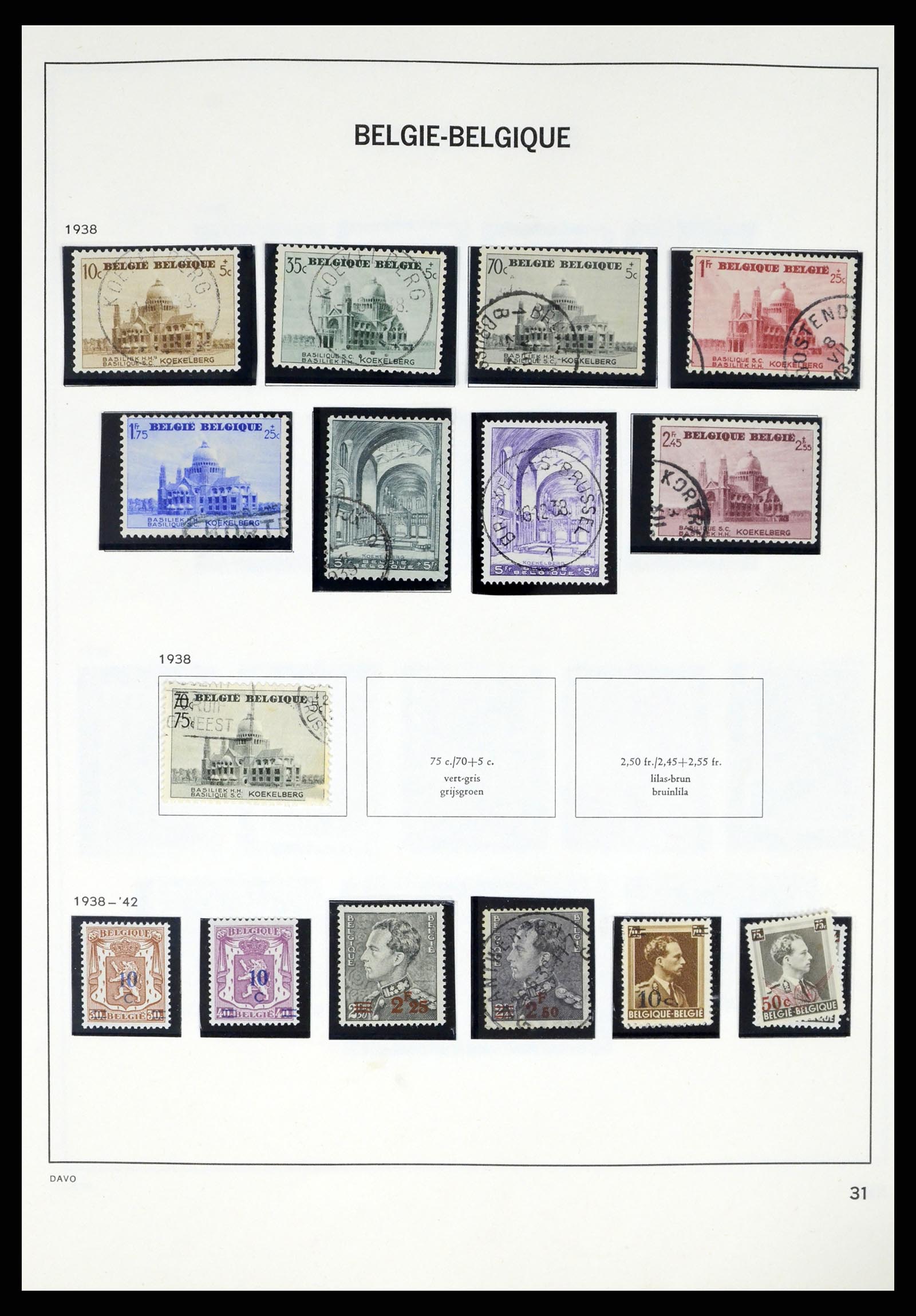 37367 029 - Postzegelverzameling 37367 België 1849-2003.