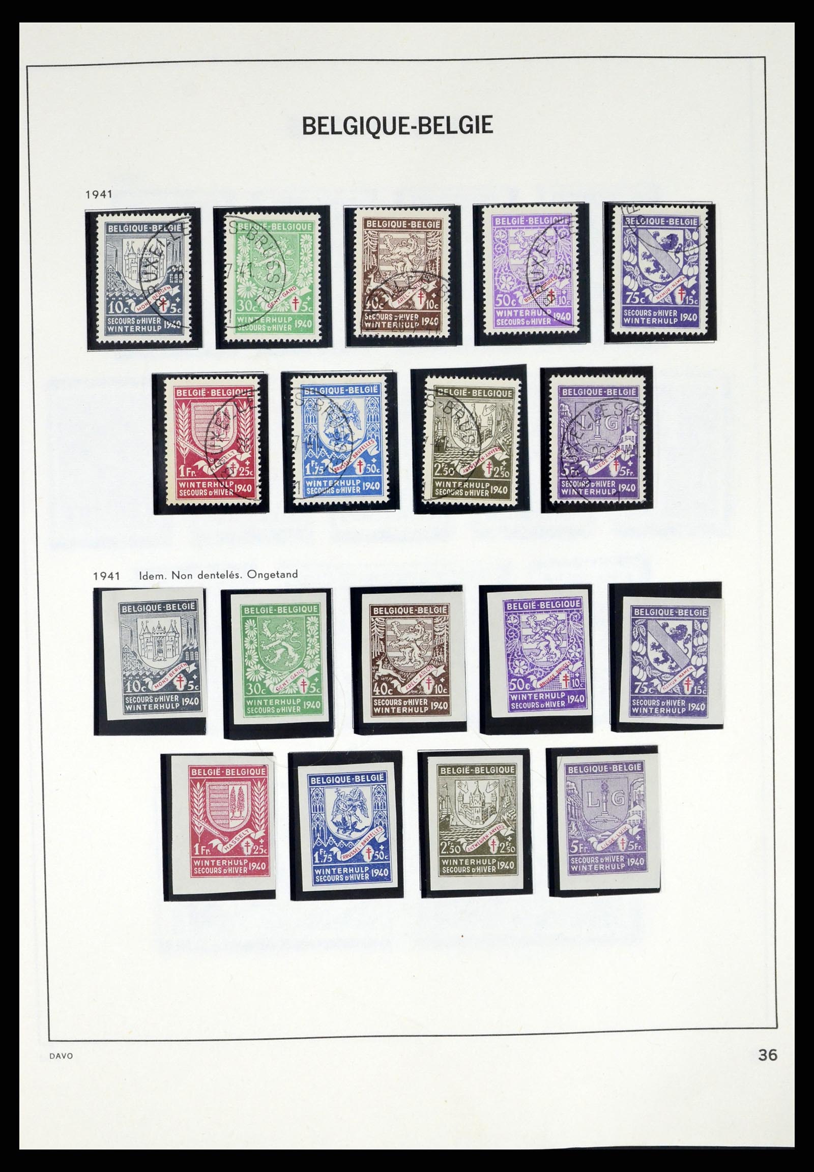 37367 034 - Postzegelverzameling 37367 België 1849-2003.