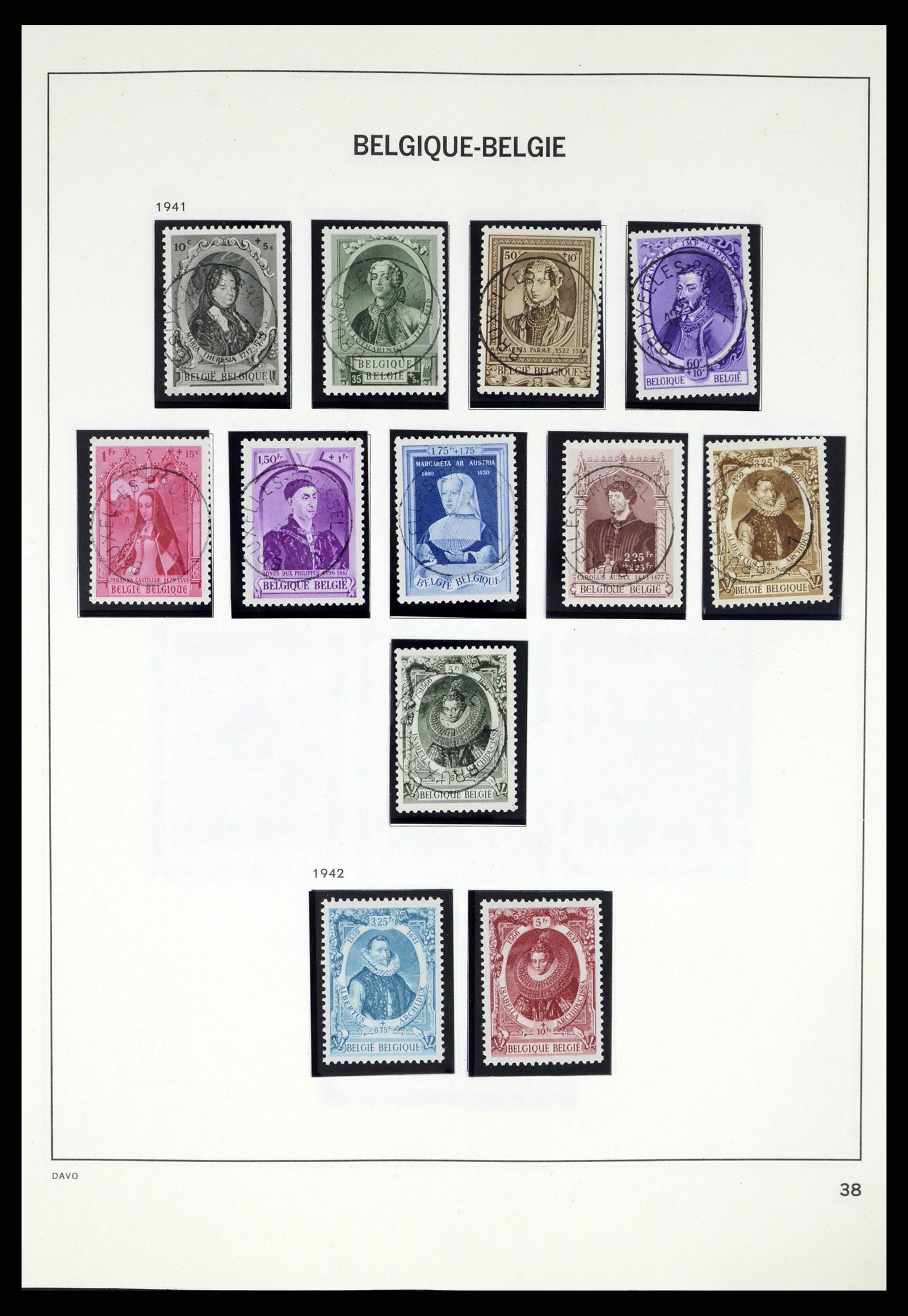 37367 036 - Stamp collection 37367 Belgium 1849-2003.