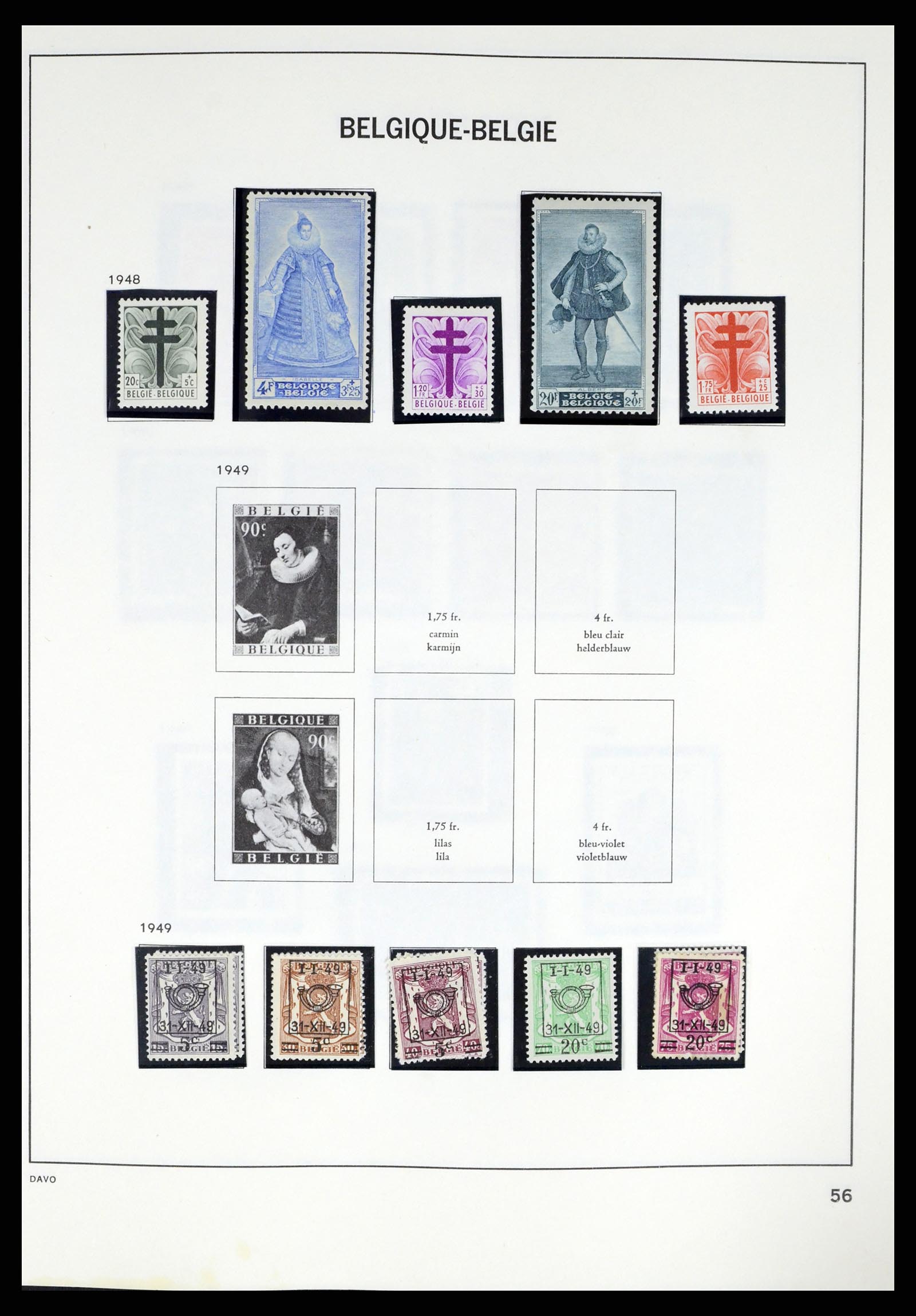 37367 054 - Stamp collection 37367 Belgium 1849-2003.