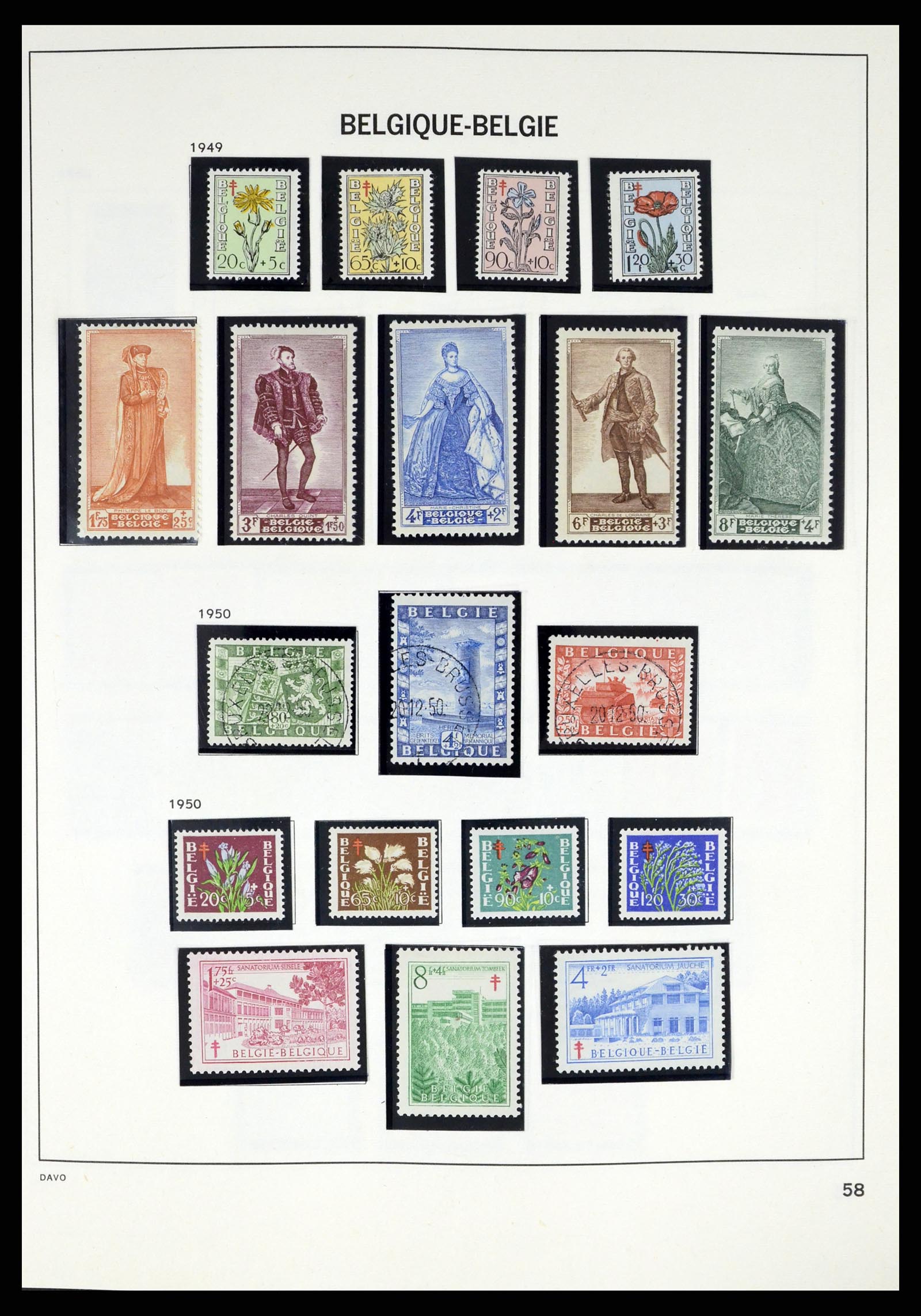 37367 056 - Postzegelverzameling 37367 België 1849-2003.