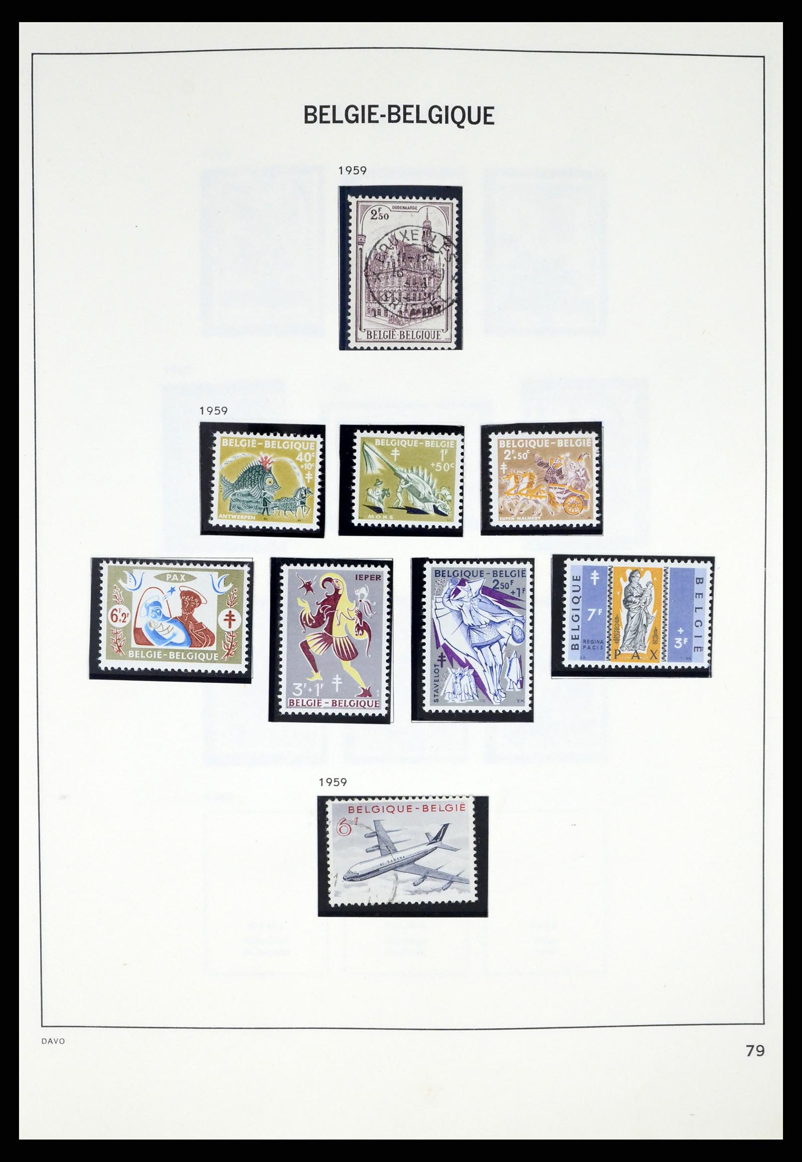 37367 075 - Postzegelverzameling 37367 België 1849-2003.