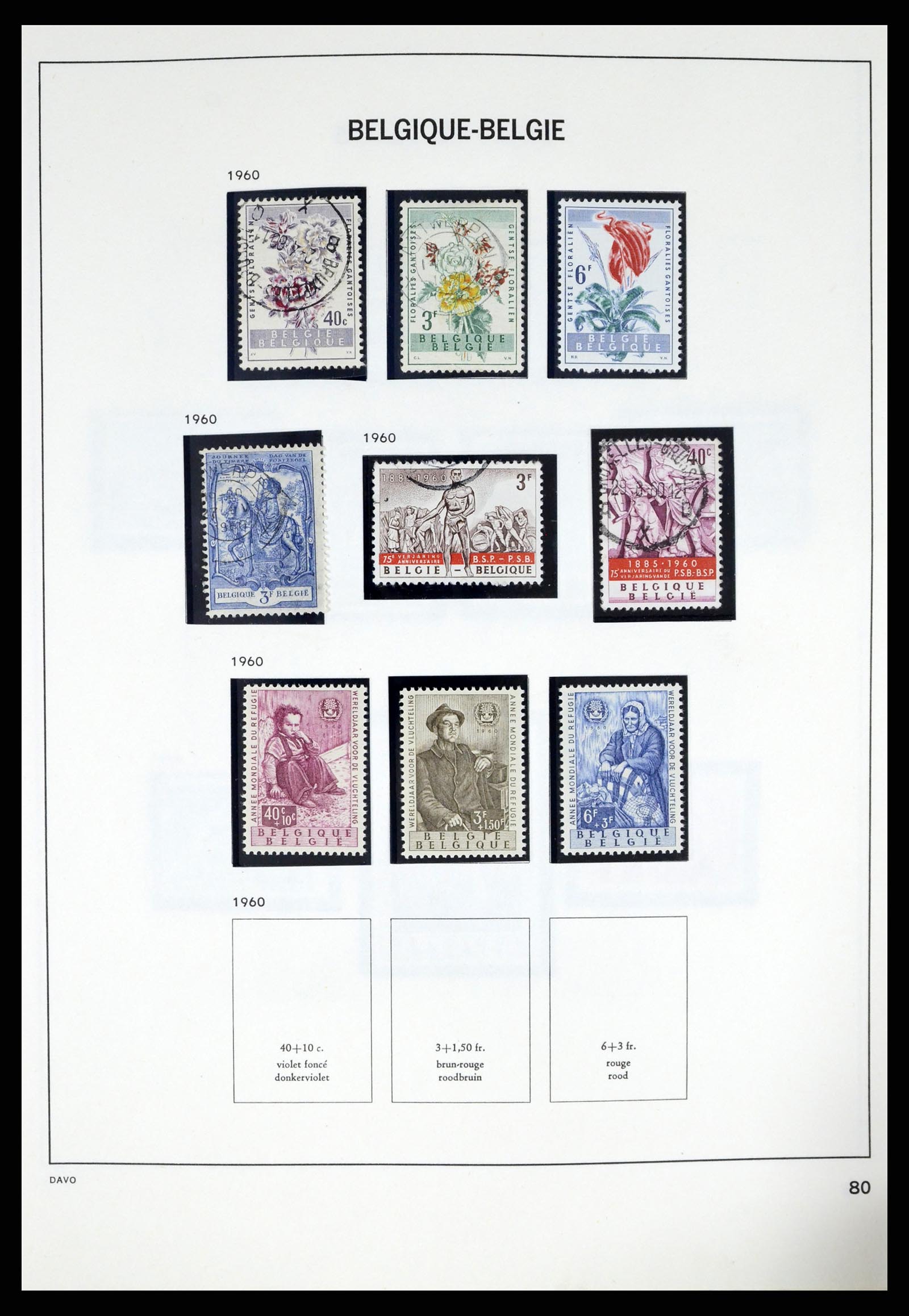 37367 076 - Postzegelverzameling 37367 België 1849-2003.