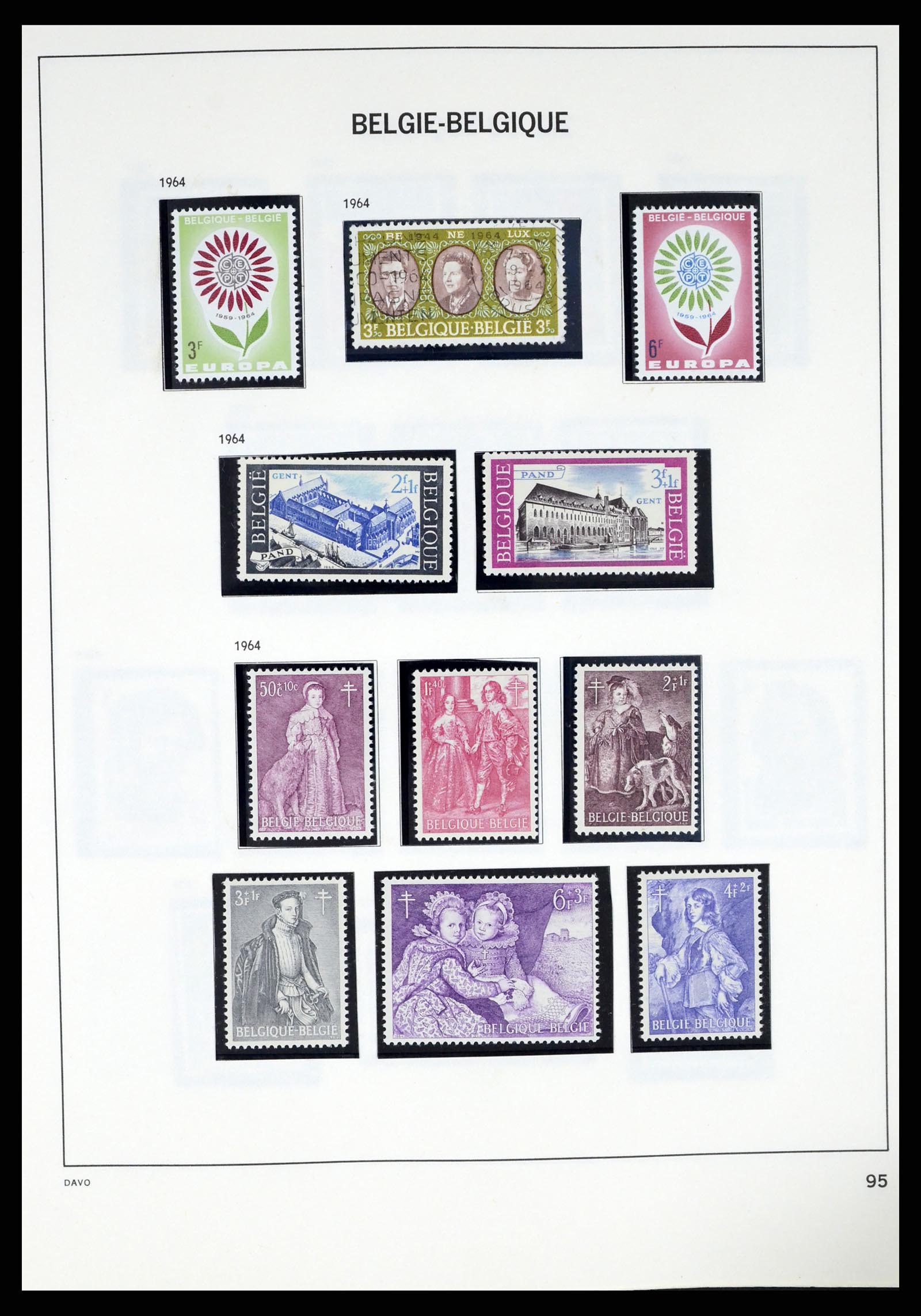 37367 092 - Postzegelverzameling 37367 België 1849-2003.