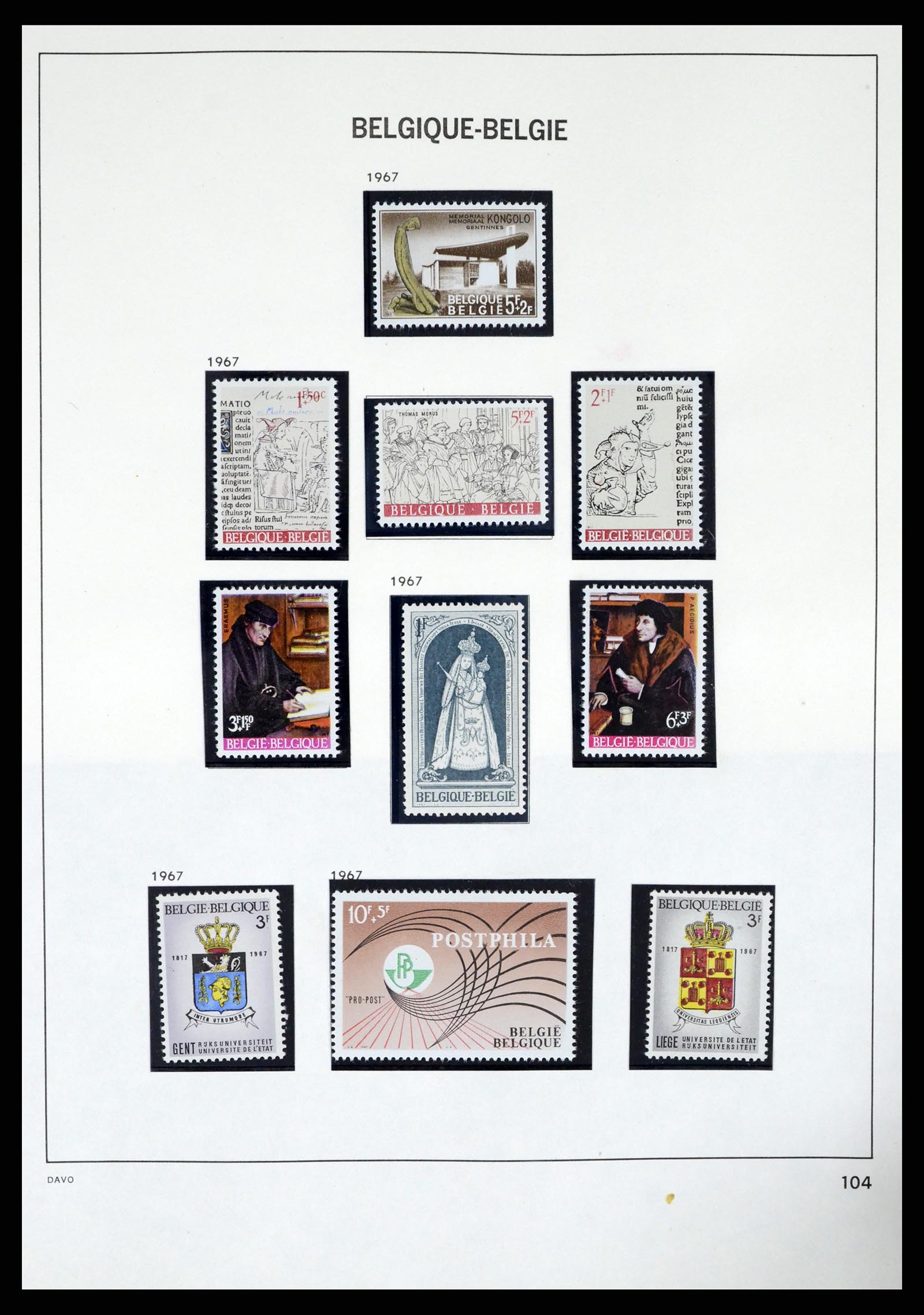 37367 101 - Postzegelverzameling 37367 België 1849-2003.
