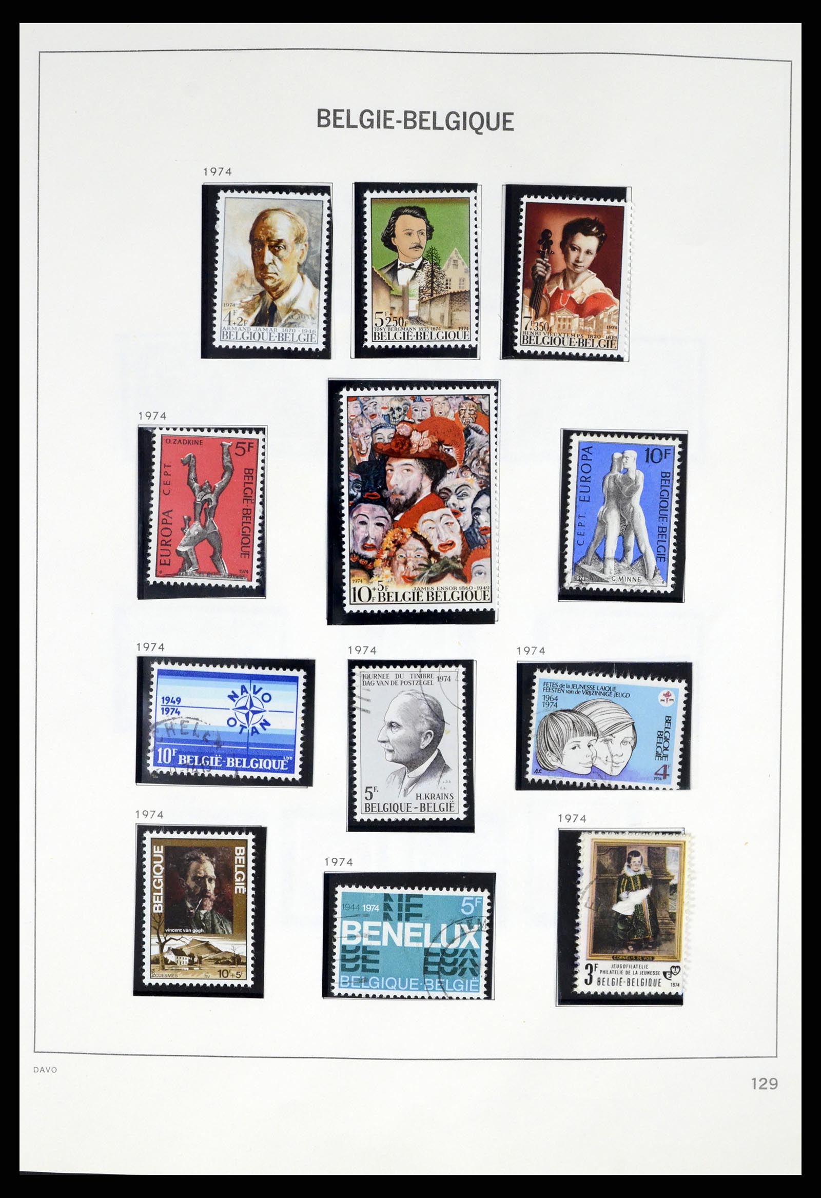 37367 129 - Postzegelverzameling 37367 België 1849-2003.