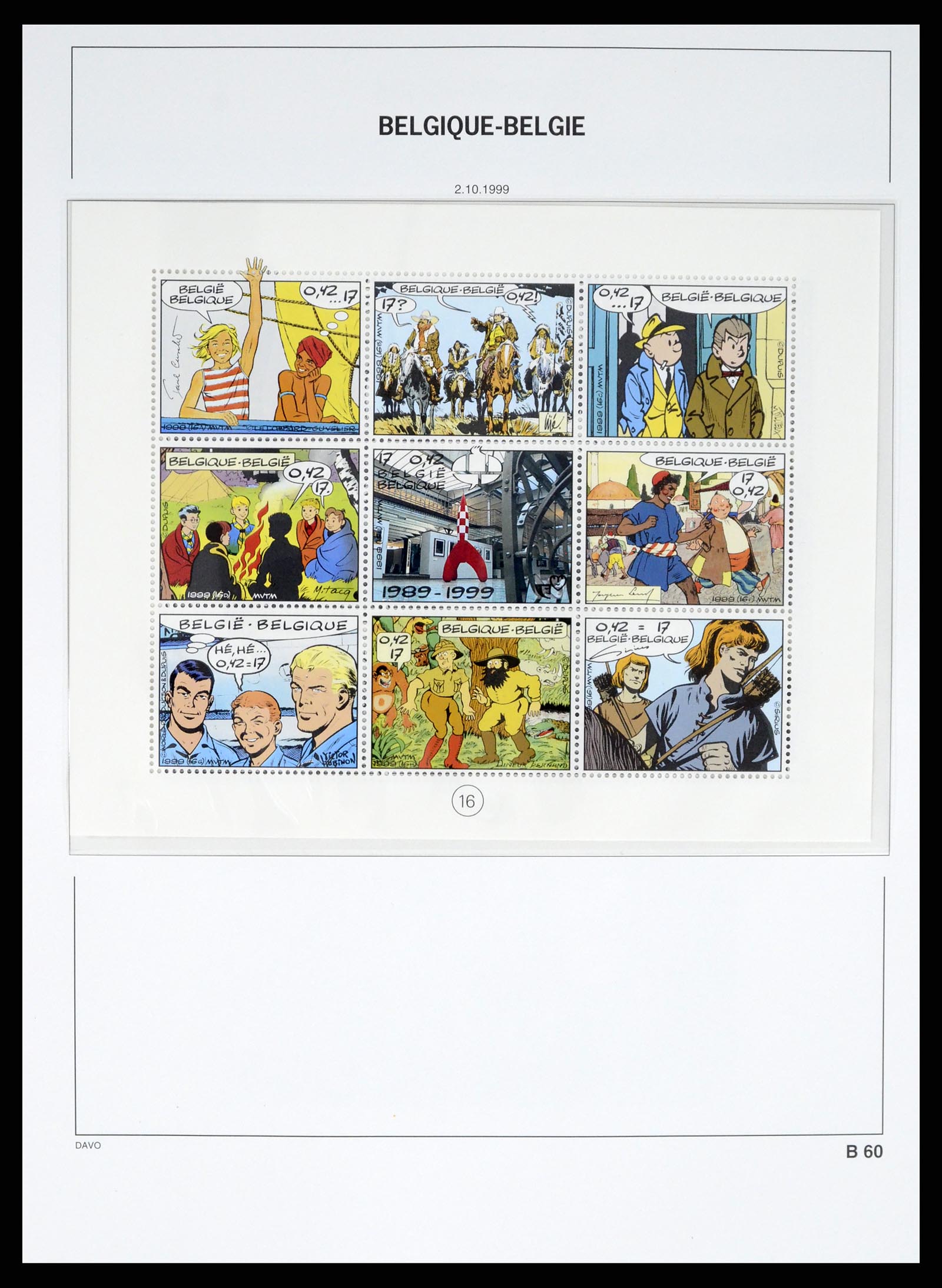 37367 262 - Postzegelverzameling 37367 België 1849-2003.