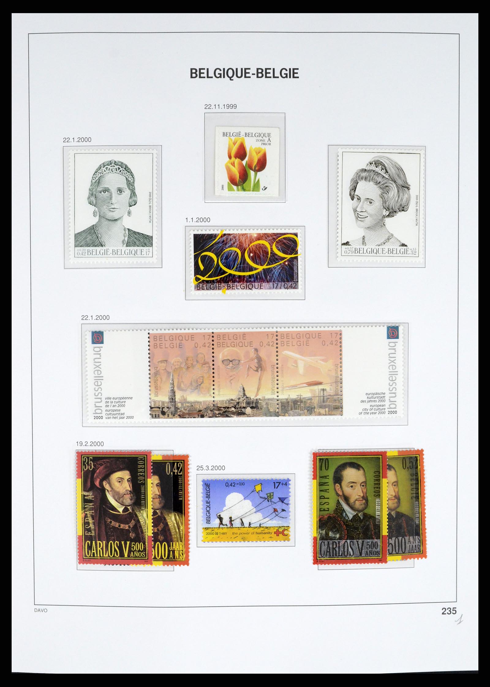 37367 267 - Postzegelverzameling 37367 België 1849-2003.