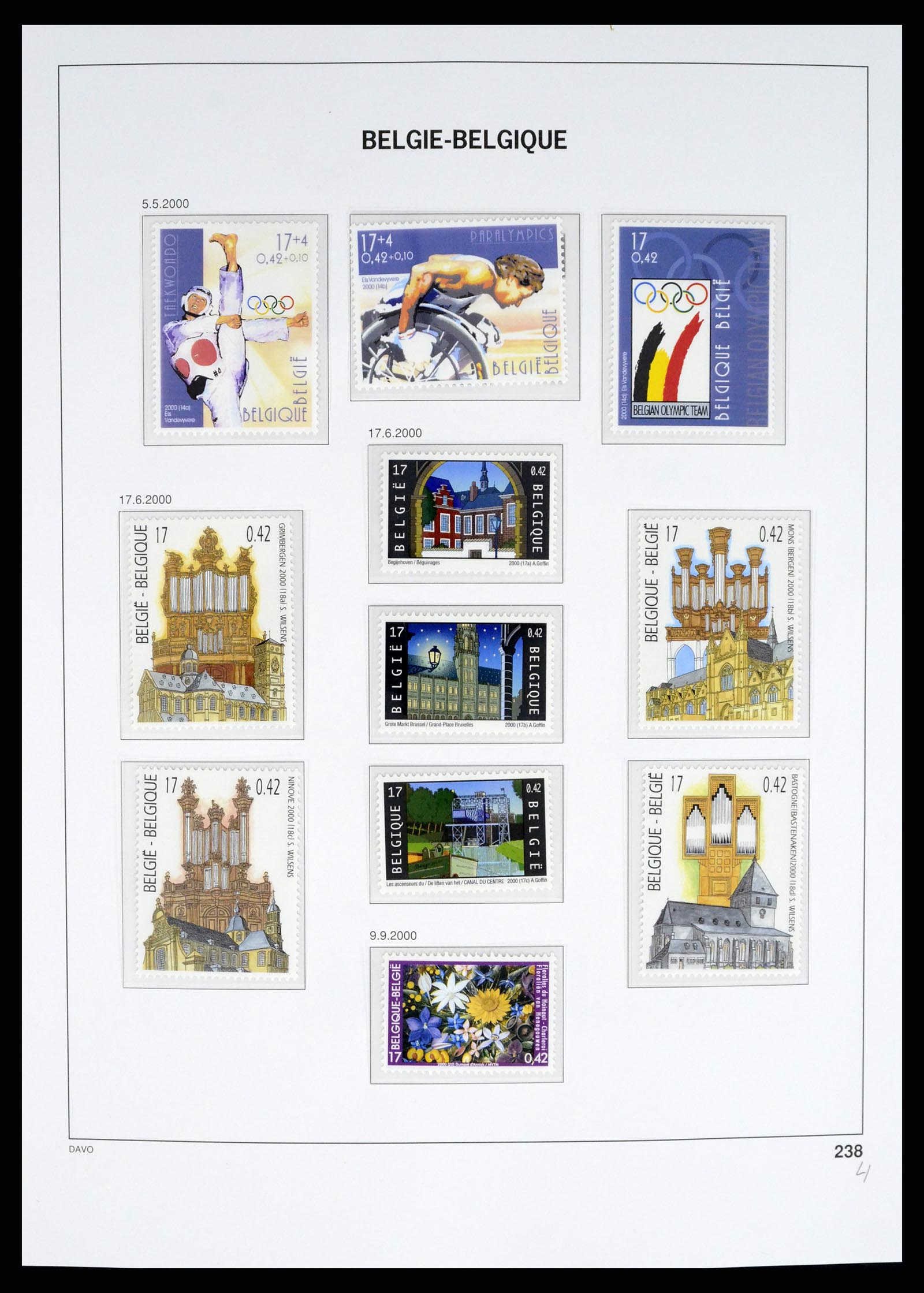 37367 270 - Postzegelverzameling 37367 België 1849-2003.