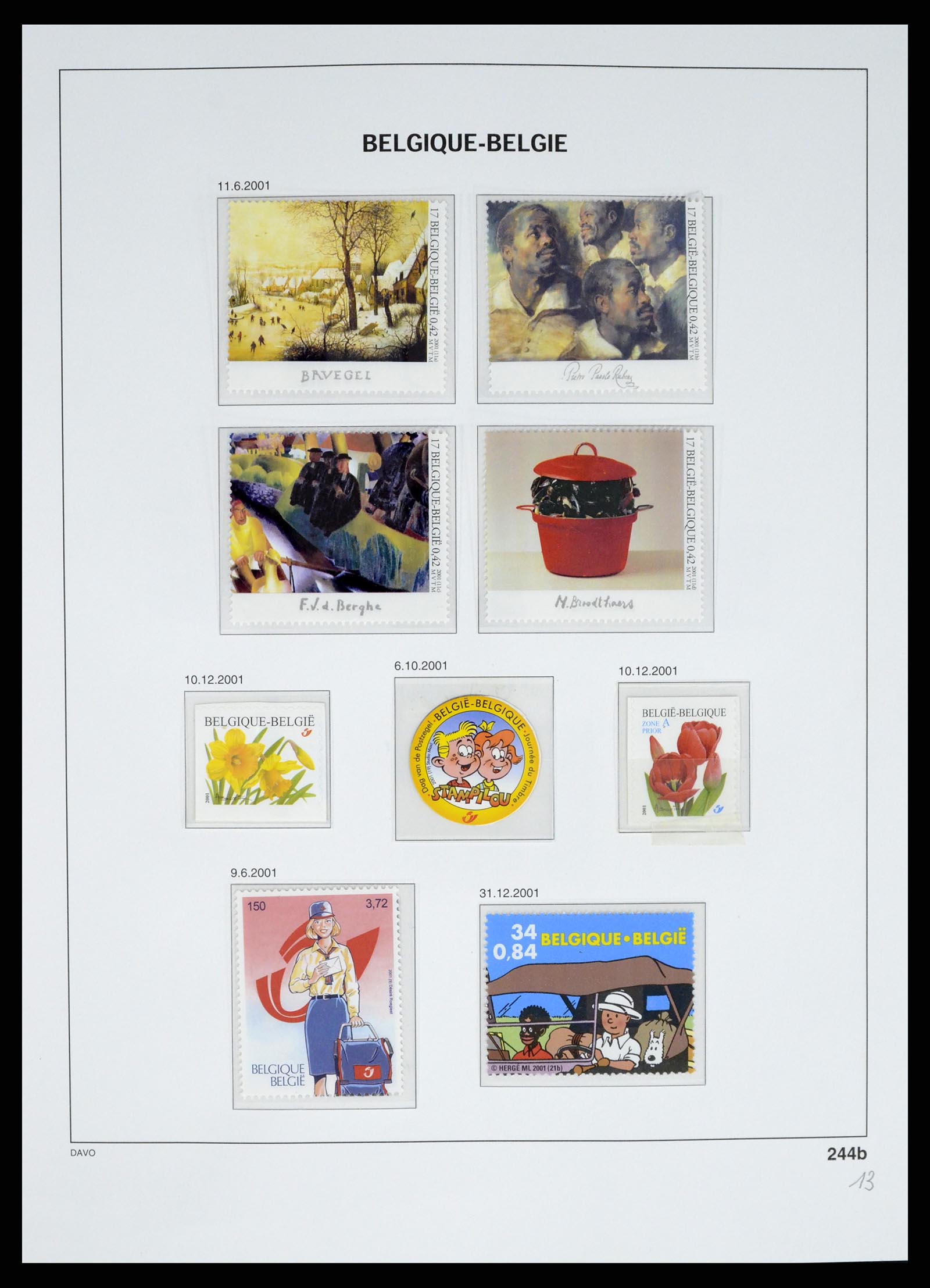 37367 279 - Postzegelverzameling 37367 België 1849-2003.