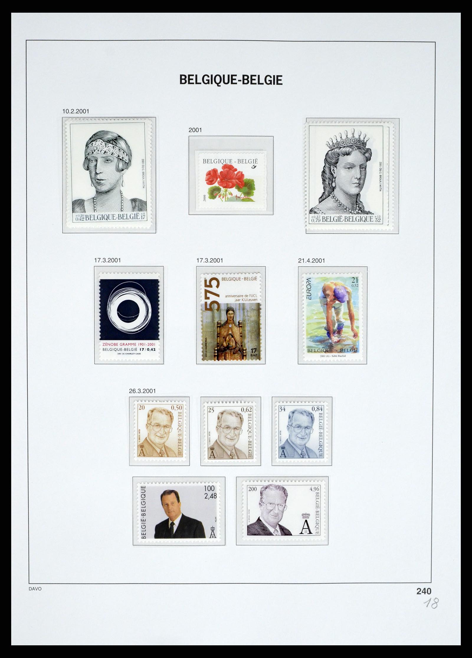 37367 284 - Postzegelverzameling 37367 België 1849-2003.