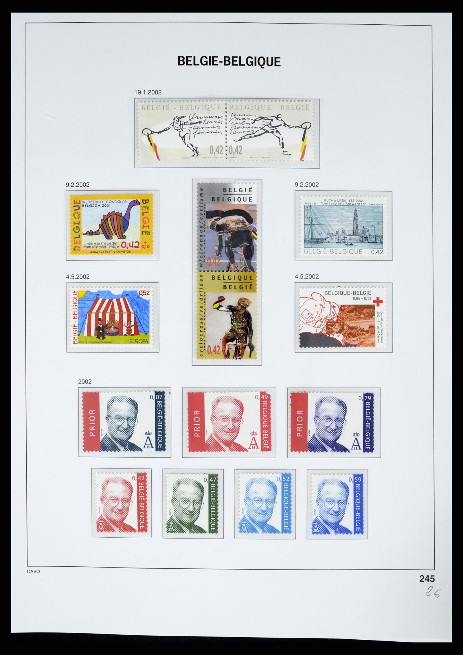 37367 292 - Postzegelverzameling 37367 België 1849-2003.