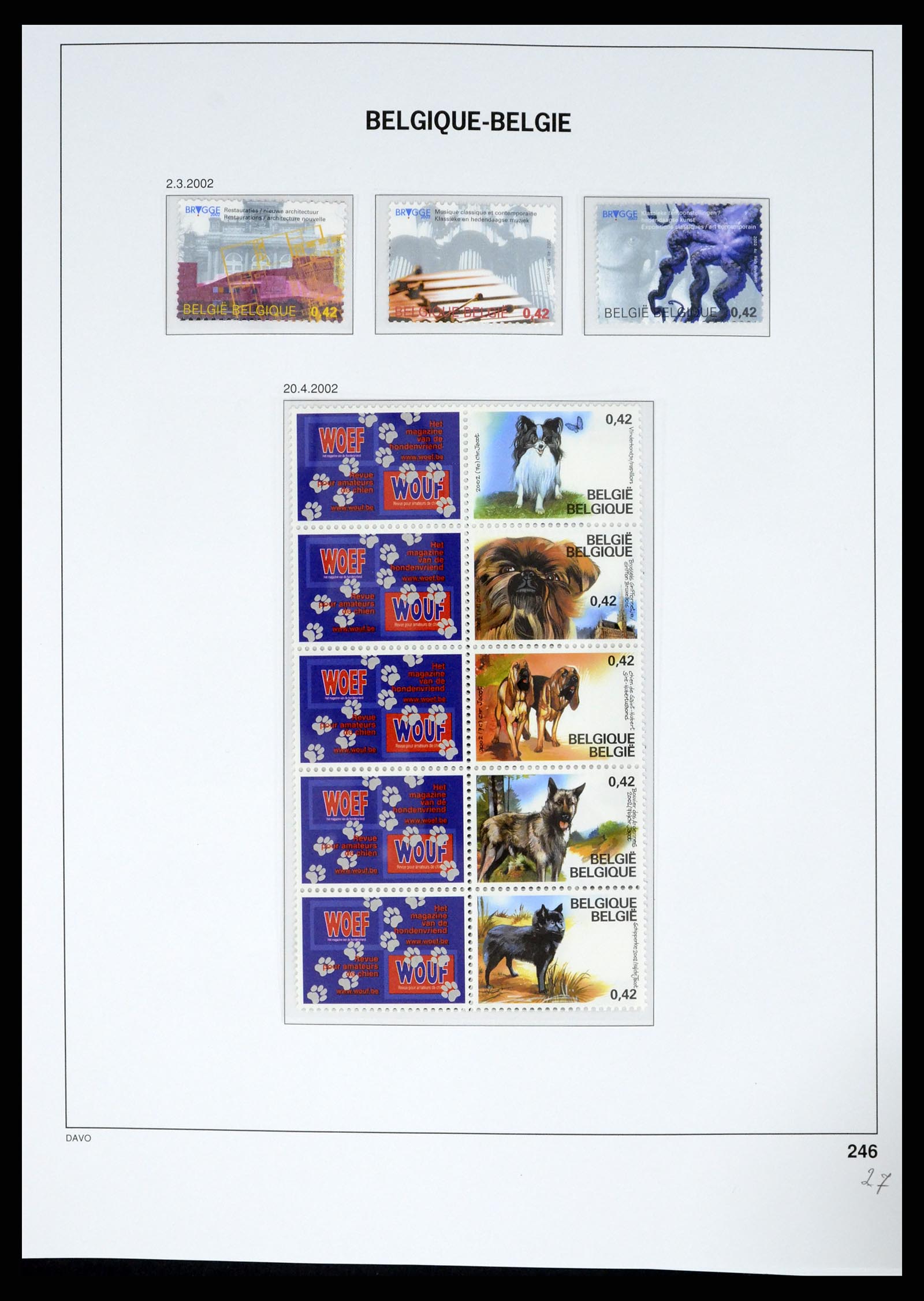 37367 293 - Postzegelverzameling 37367 België 1849-2003.