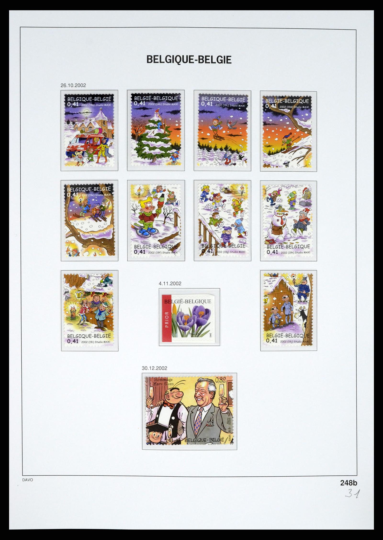 37367 297 - Postzegelverzameling 37367 België 1849-2003.