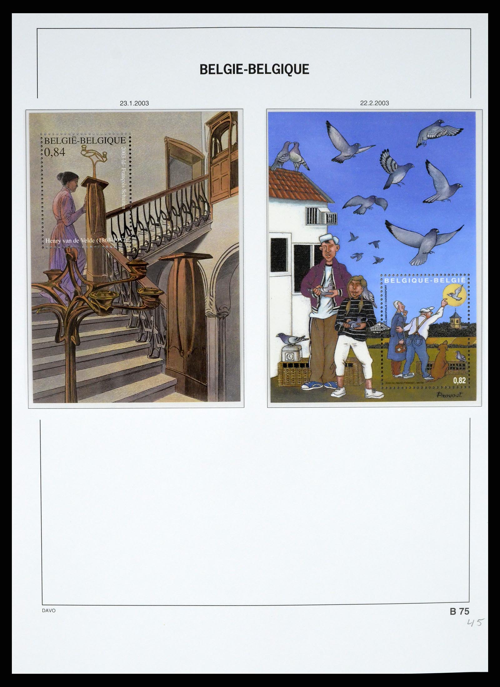 37367 310 - Postzegelverzameling 37367 België 1849-2003.