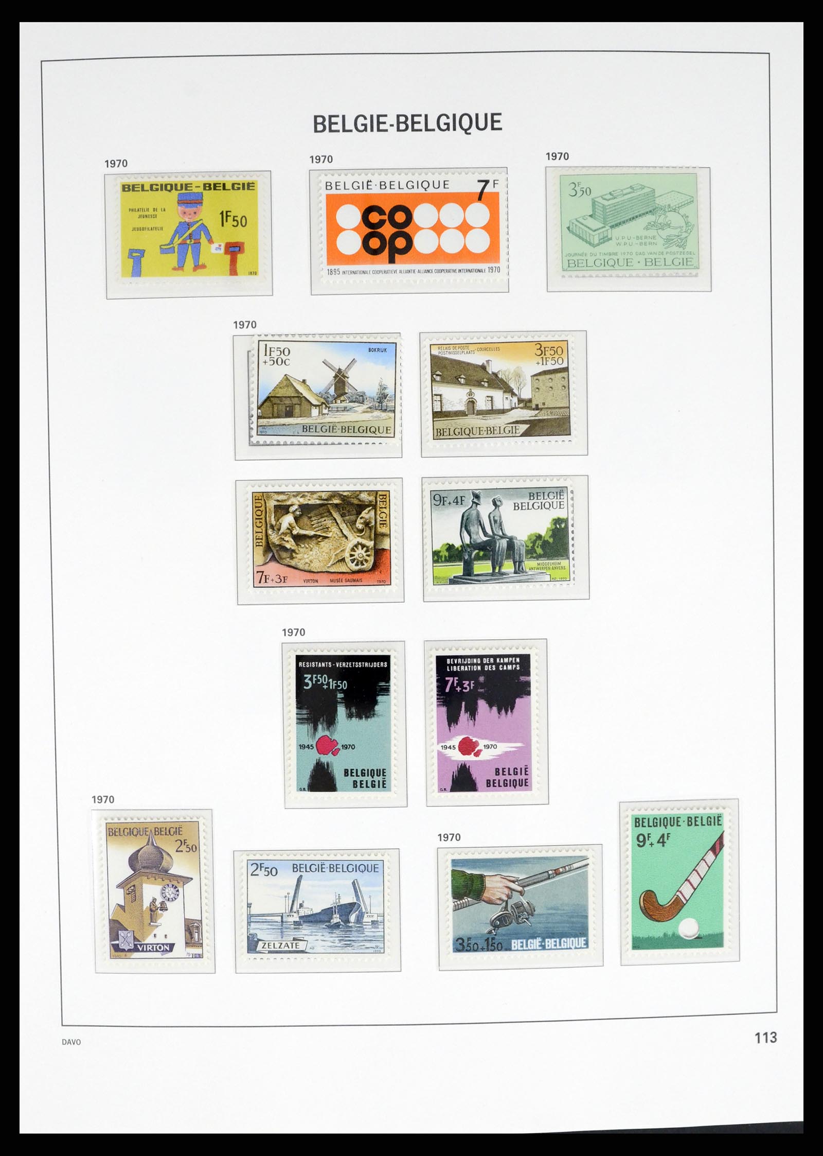 37368 002 - Postzegelverzameling 37368 België 1969-2003.