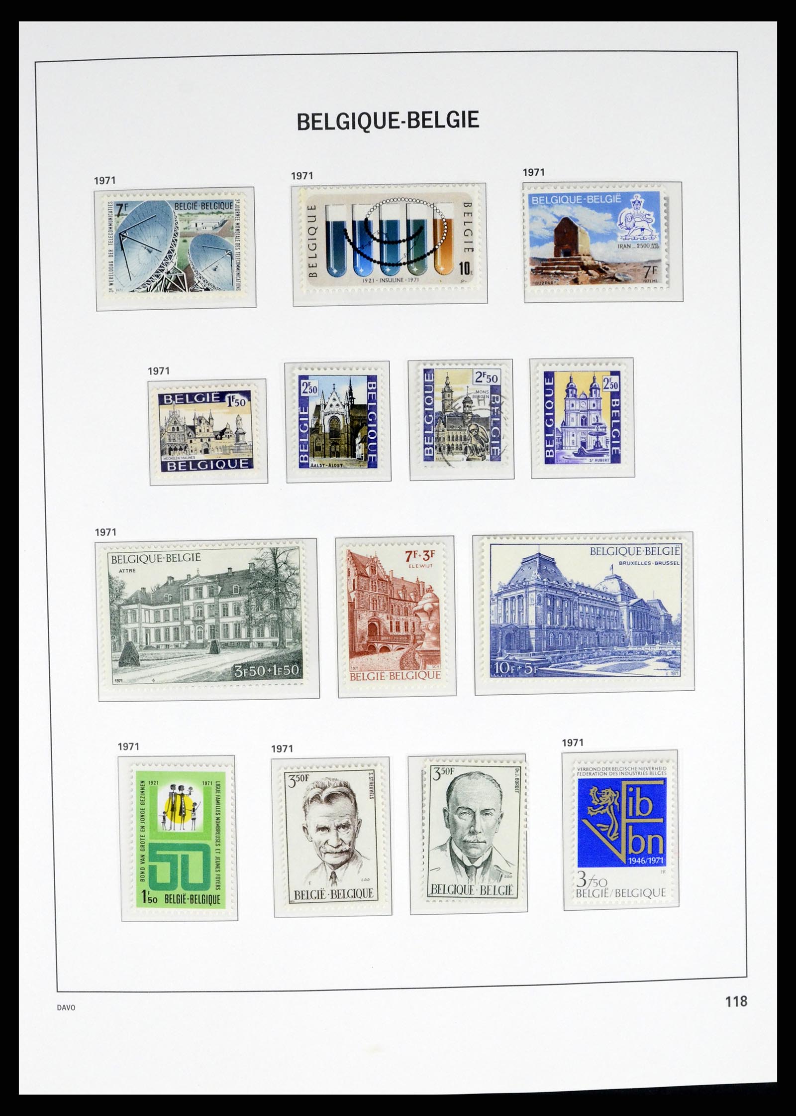 37368 007 - Postzegelverzameling 37368 België 1969-2003.