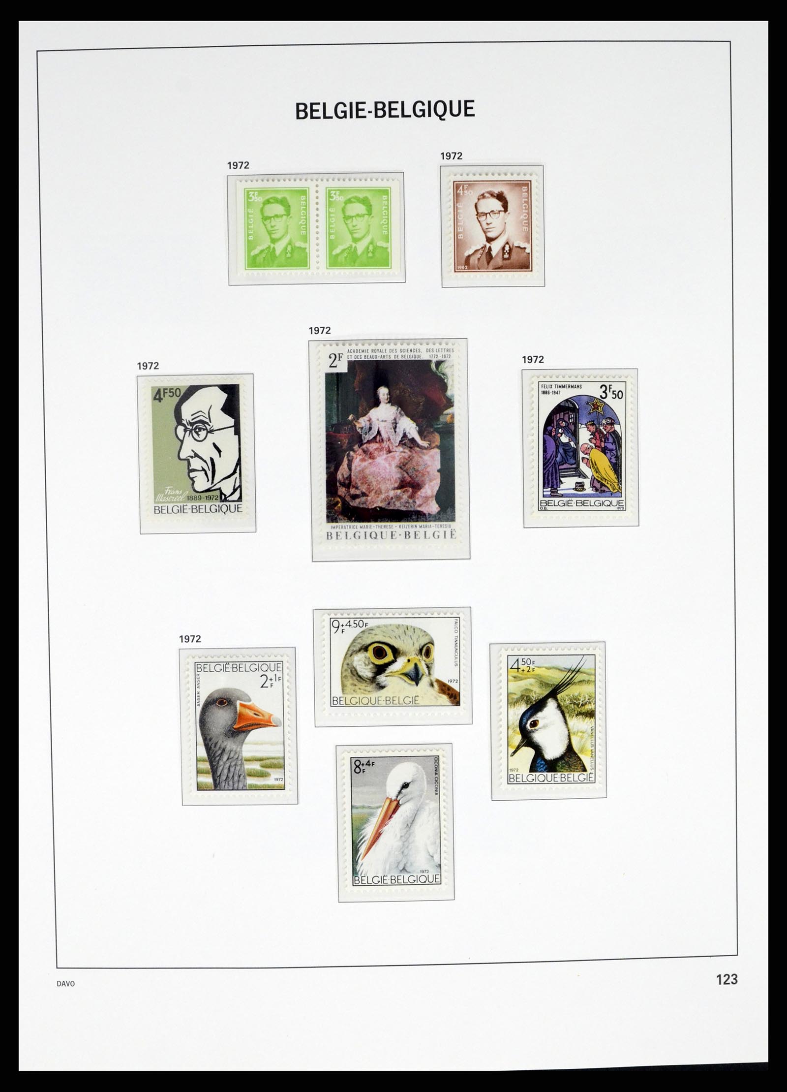 37368 012 - Postzegelverzameling 37368 België 1969-2003.