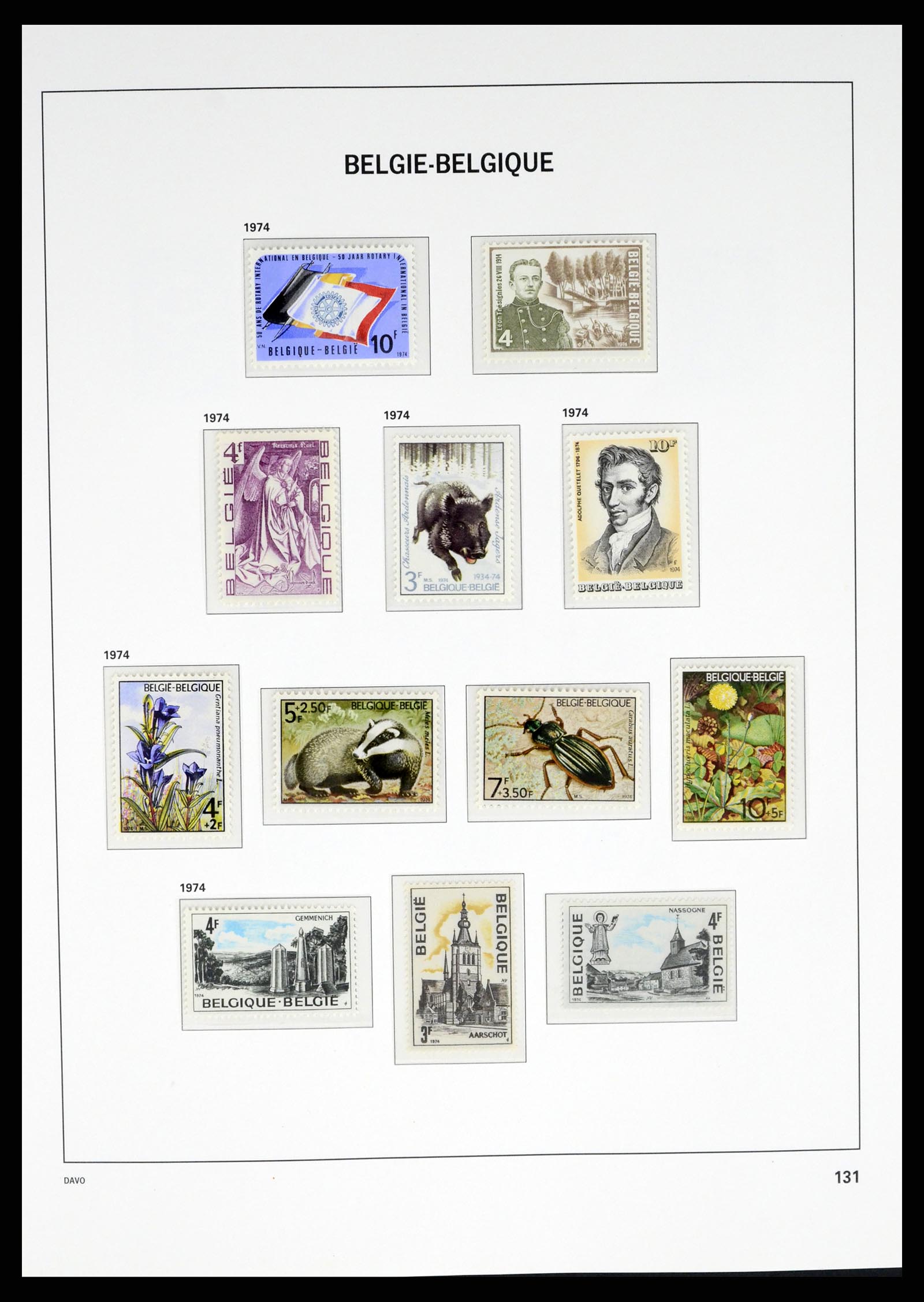 37368 020 - Postzegelverzameling 37368 België 1969-2003.