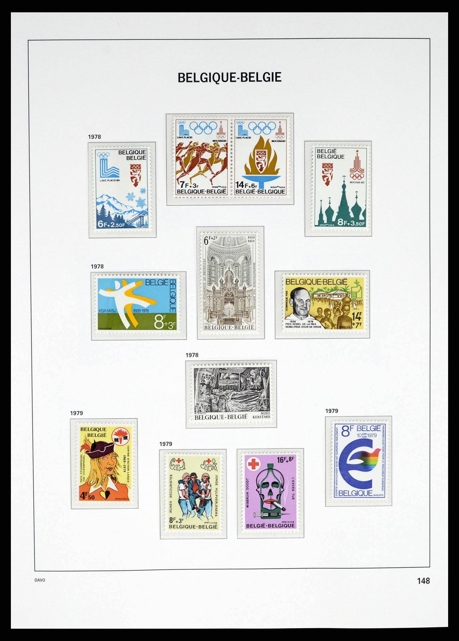 37368 037 - Stamp collection 37368 Belgium 1969-2003.